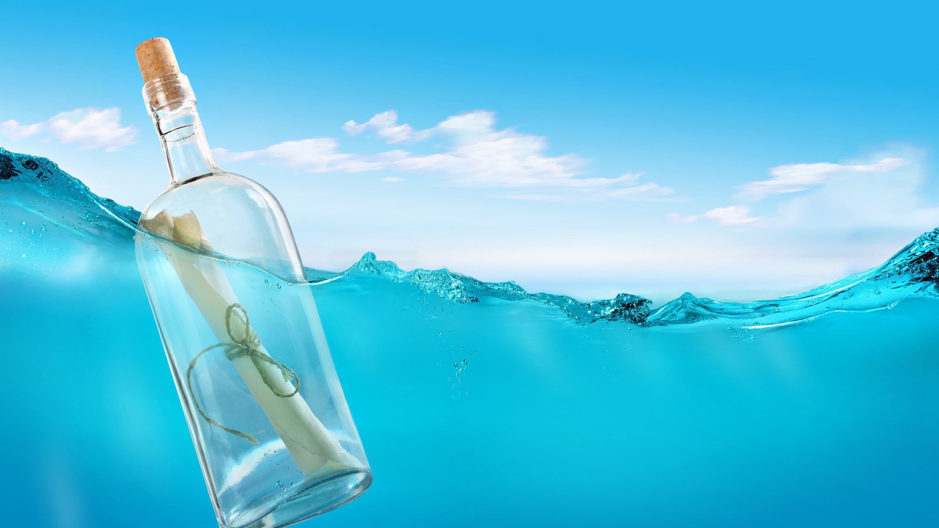 小清新,静物写真,漂流瓶,2月27日,儿童桌面专用