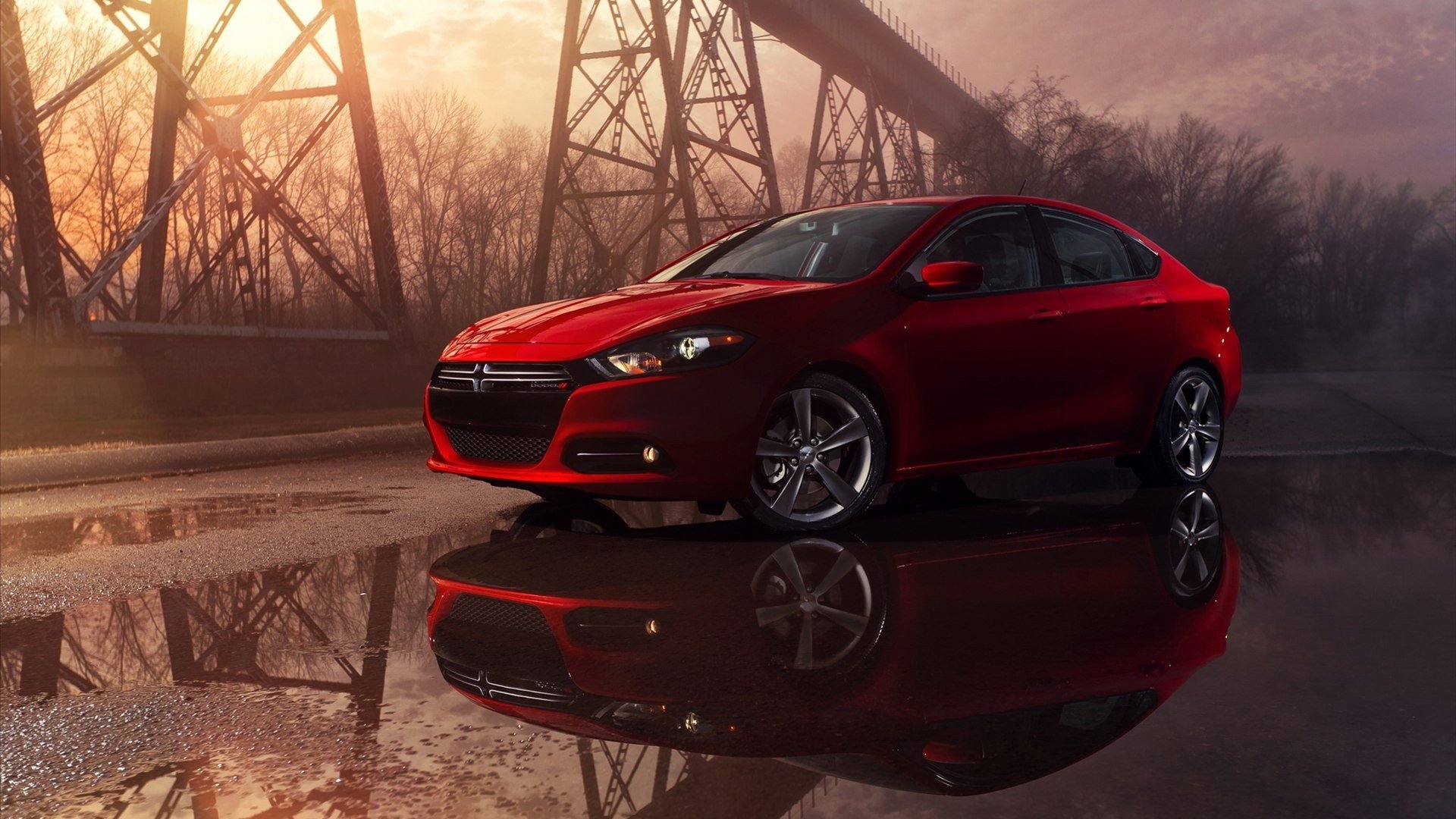 汽车超跑,道奇,红色,儿童桌面专用