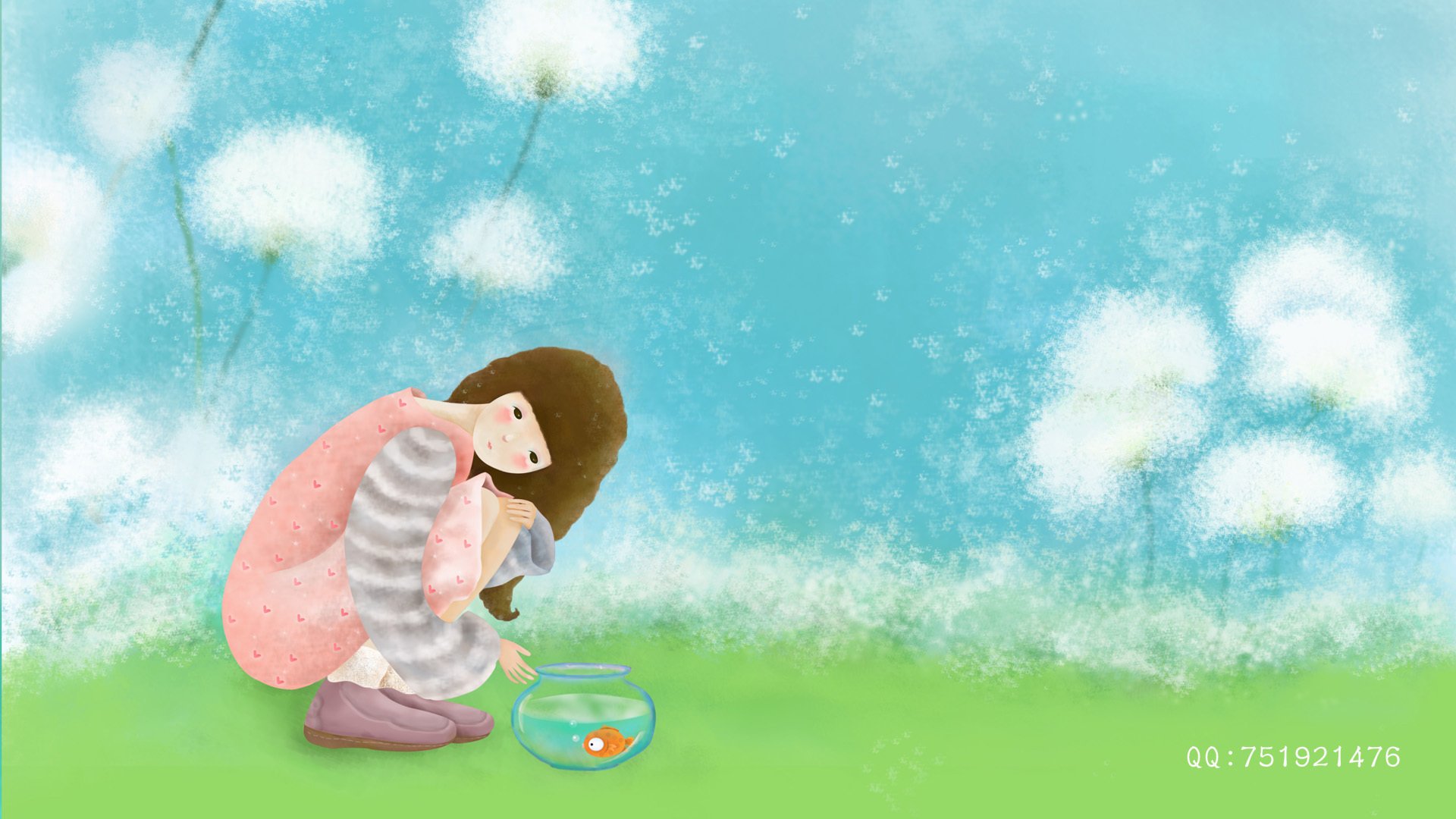 动漫,卡通,插画,手绘,梦里飞插画,可爱,儿童桌面专用