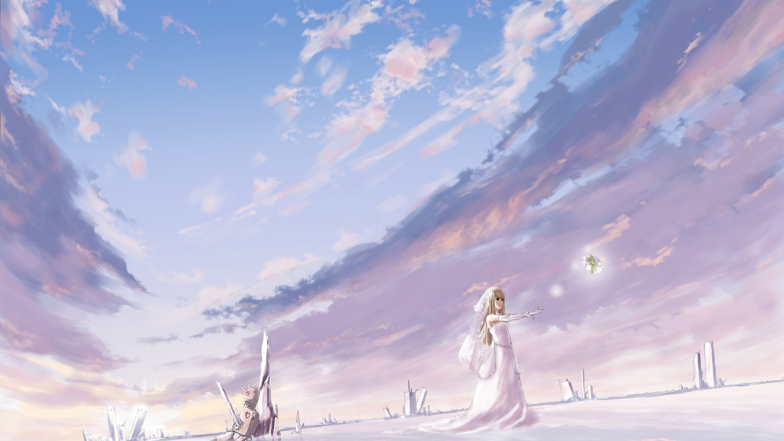 爱情美图,浪漫手绘,新娘婚纱