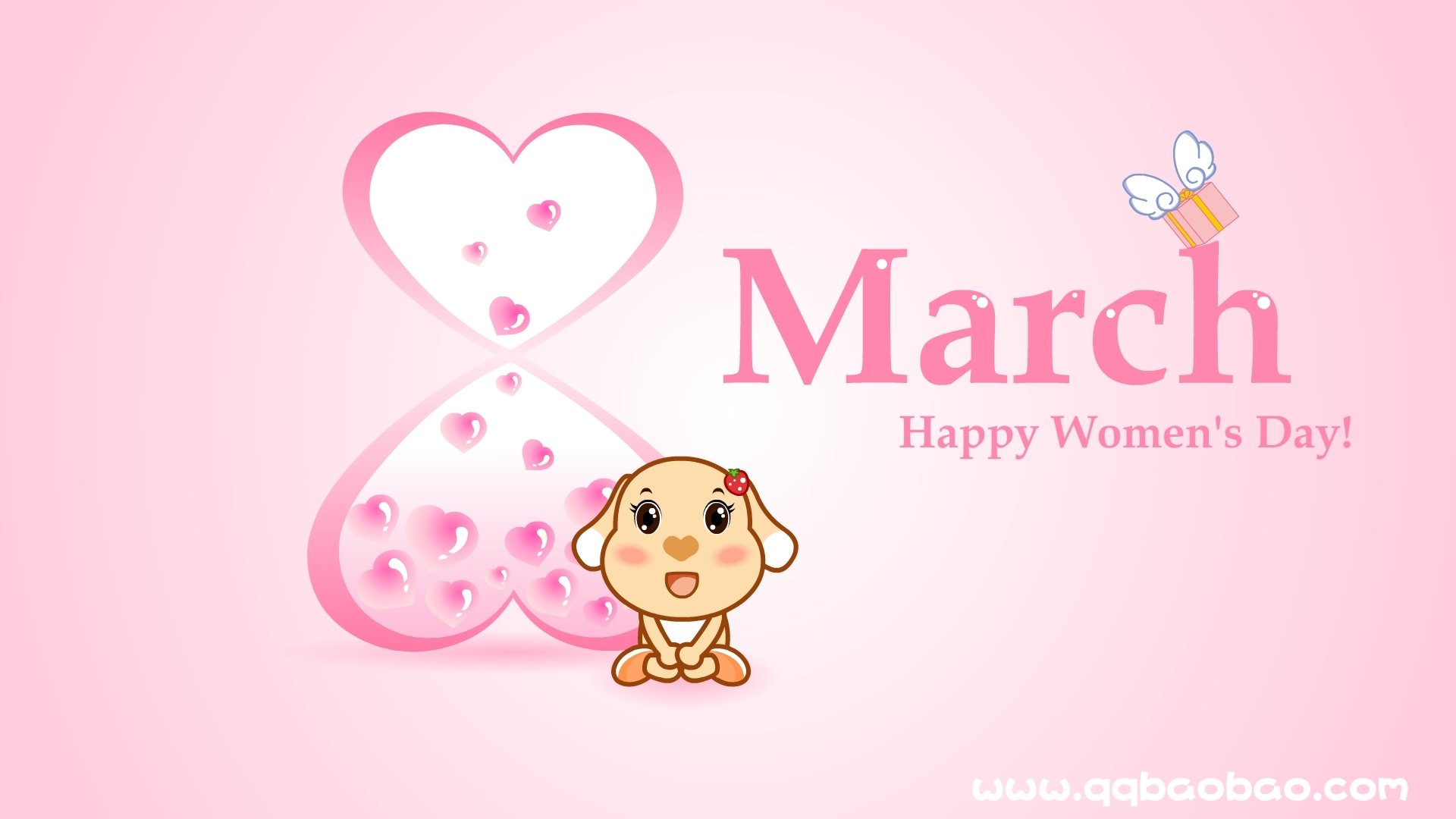 动漫,卡通,插画,亲宝网,妇女节,亲宝,儿童桌面专用