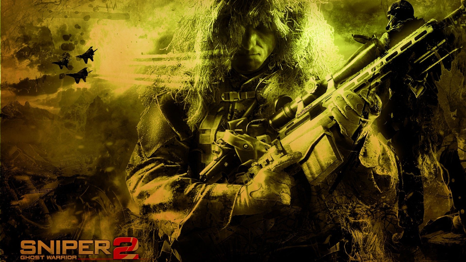 游戏,插画,幽灵战士,狙击手