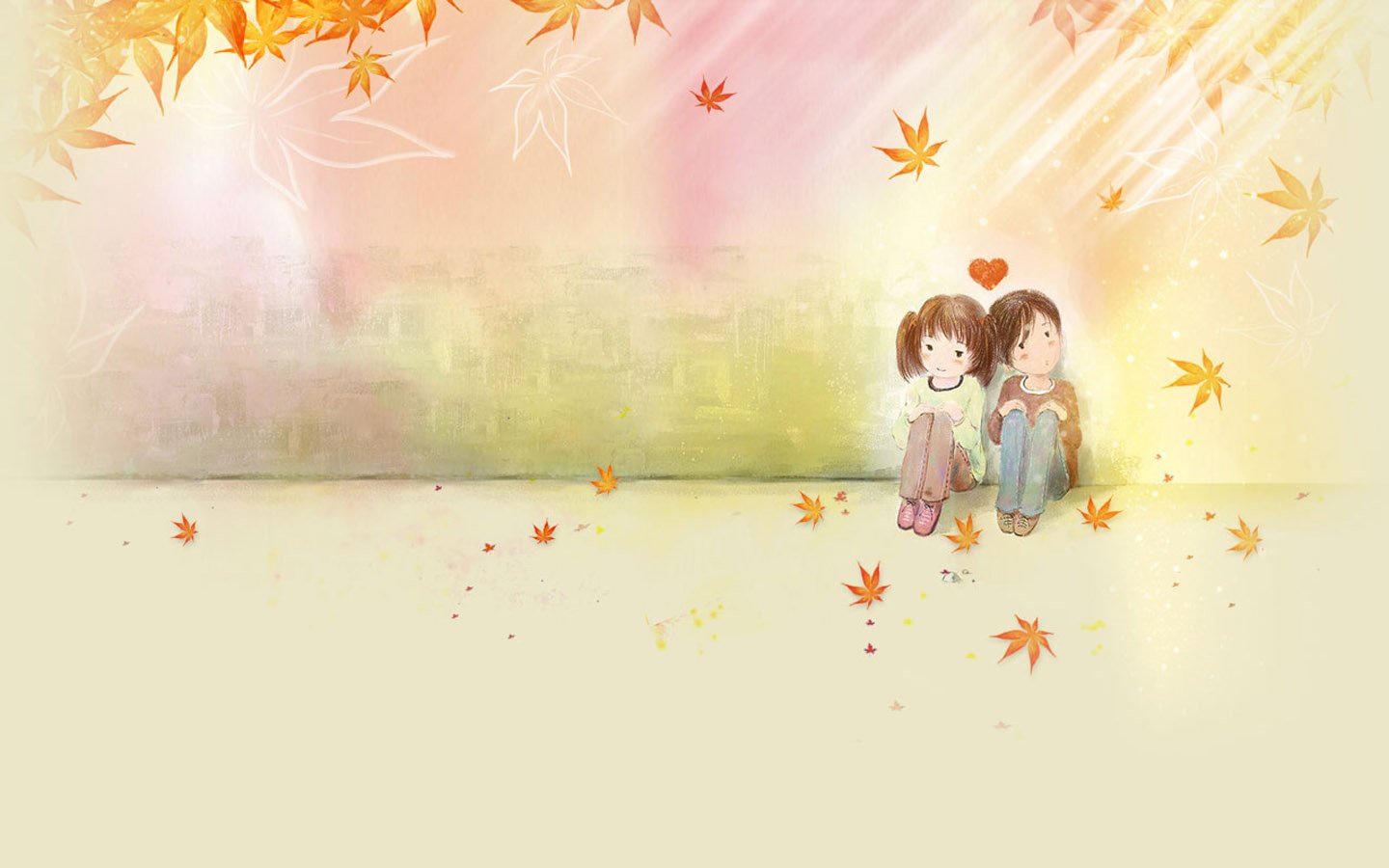 爱情,浪漫手绘,情侣,甜蜜,恩爱