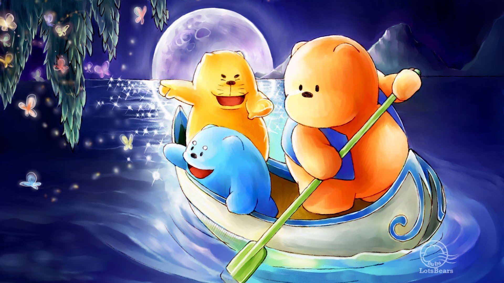 动漫,卡通,插画,手绘,可爱,布布熊,儿童桌面专用