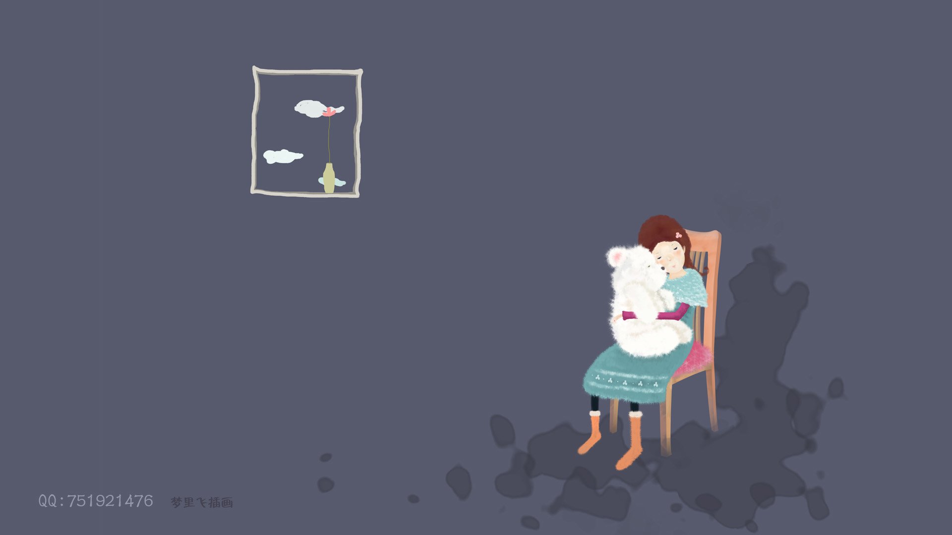 动漫,卡通,插画,手绘,梦里飞插画,儿童桌面专用