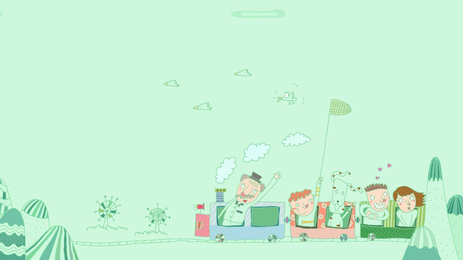 动漫,卡通,插画,手绘,家庭,儿童桌面专用