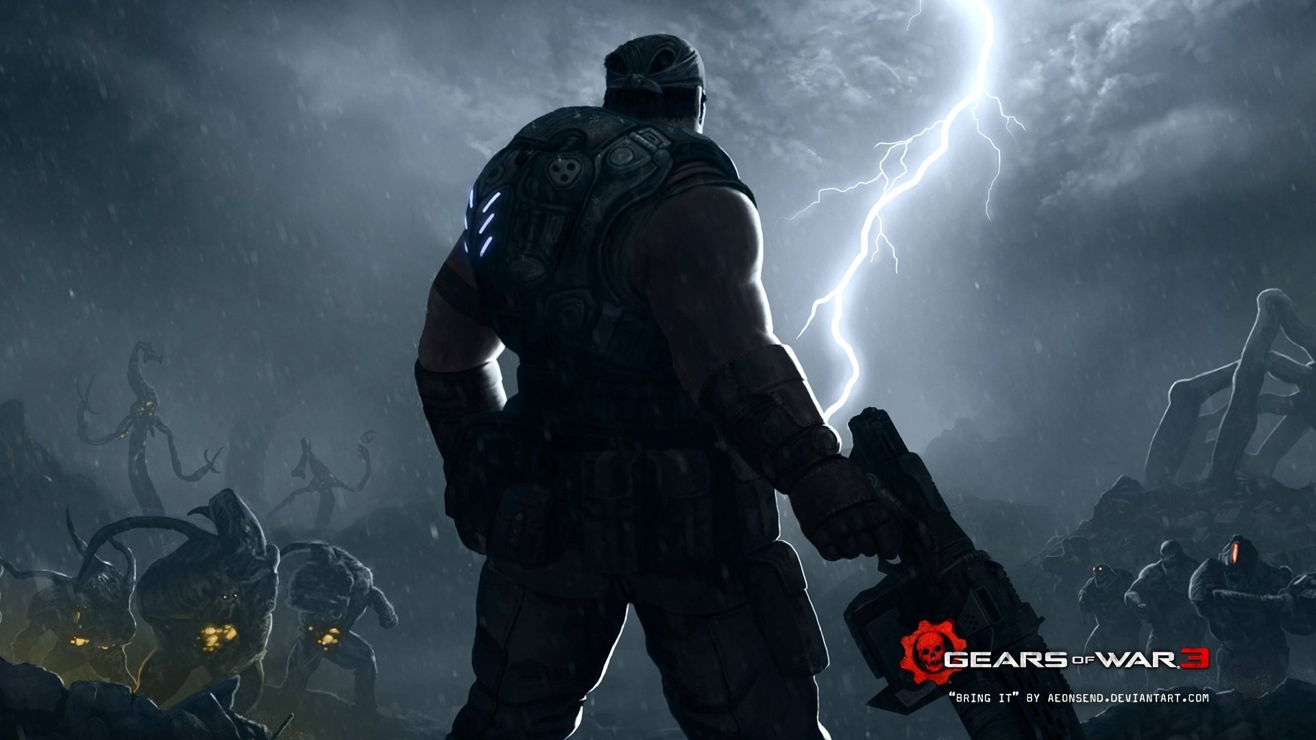 游戏,场景,插画,Cg图,战争机器