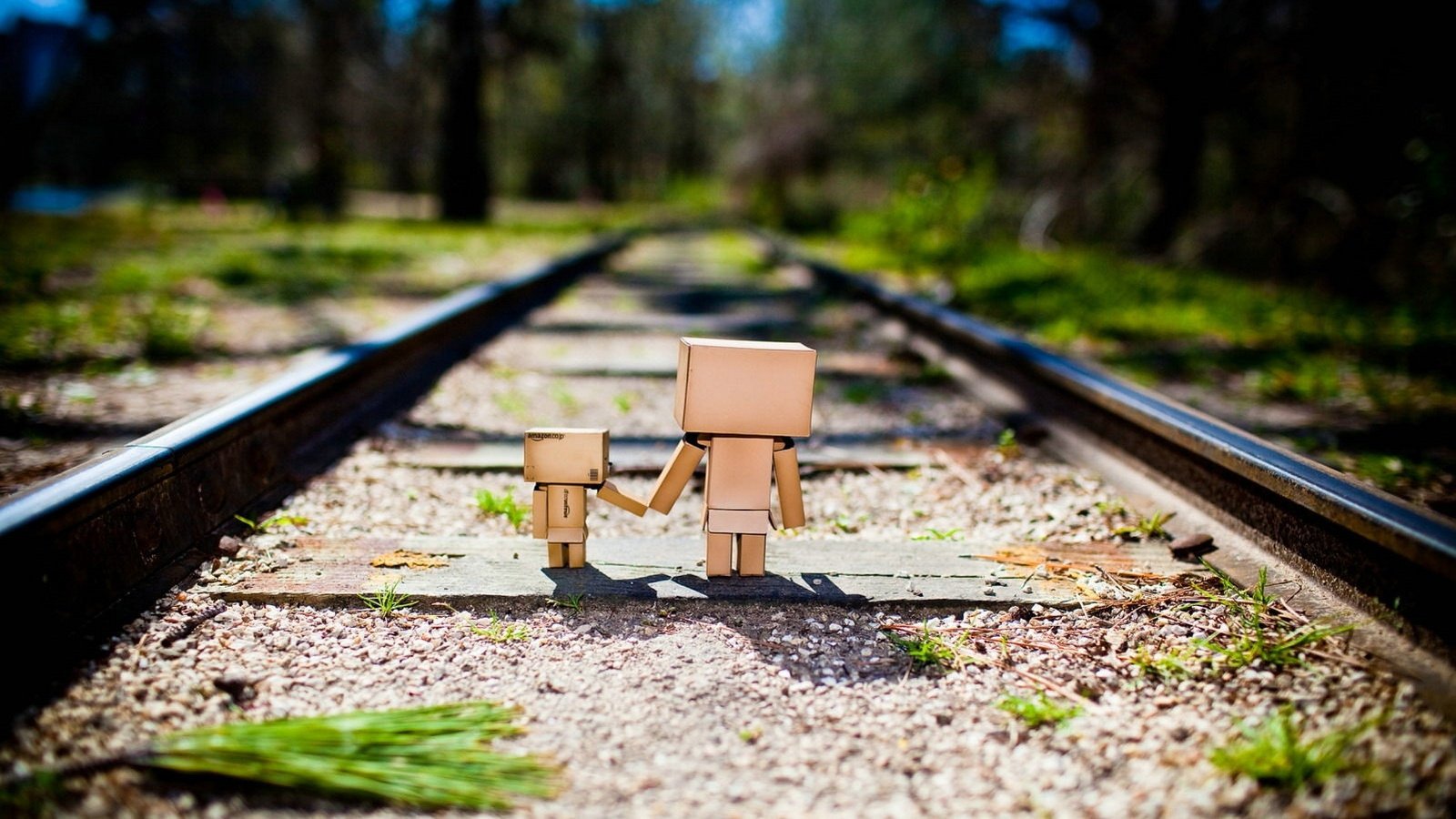 爱情美图,浪漫手绘,纸盒人的爱情