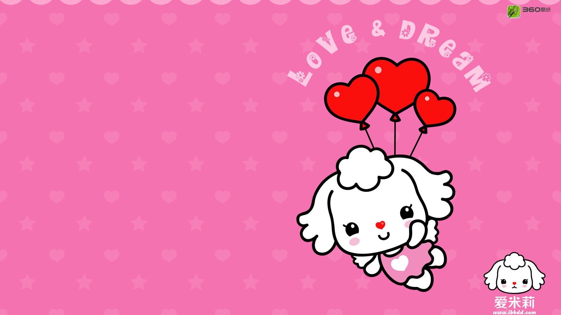 动漫,卡通,插画,手绘,爱米莉,爱心,Love&Dream,儿童桌面专用