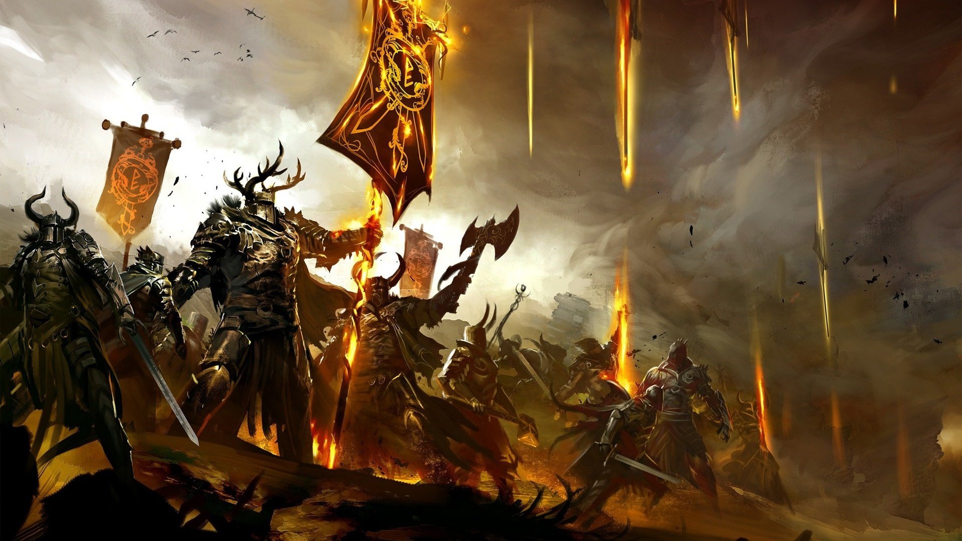 游戏,场景,插画,激战