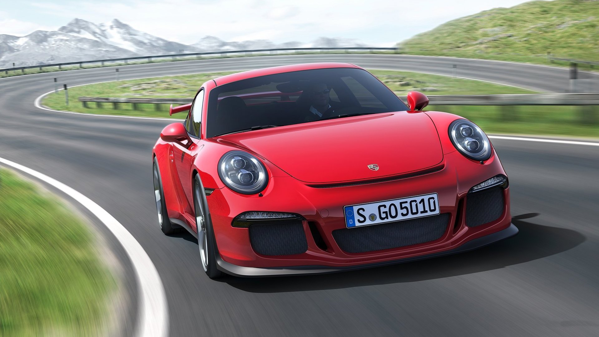 汽车,超跑,保时捷,红色,GT3,儿童桌面专用