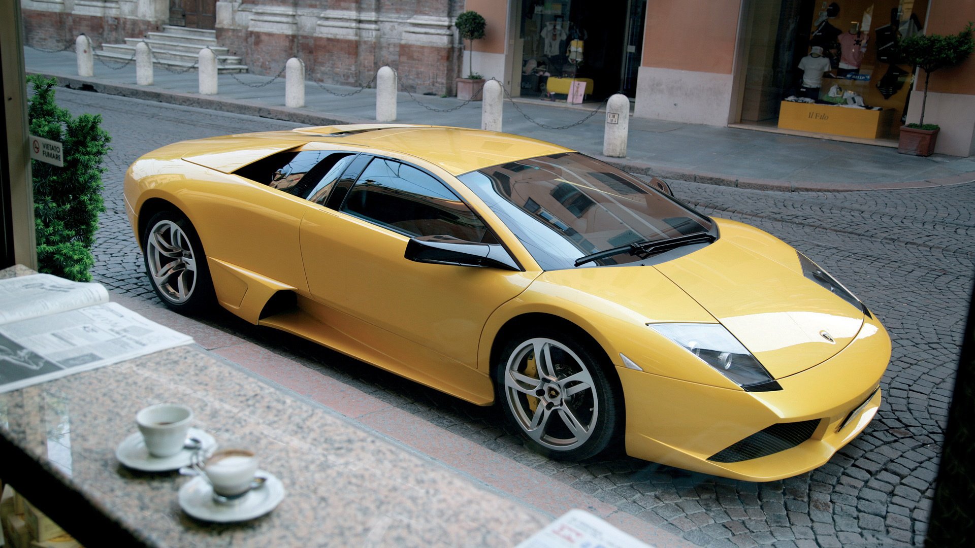 汽车,超跑,兰博基尼,黄色,盖拉多,儿童桌面专用