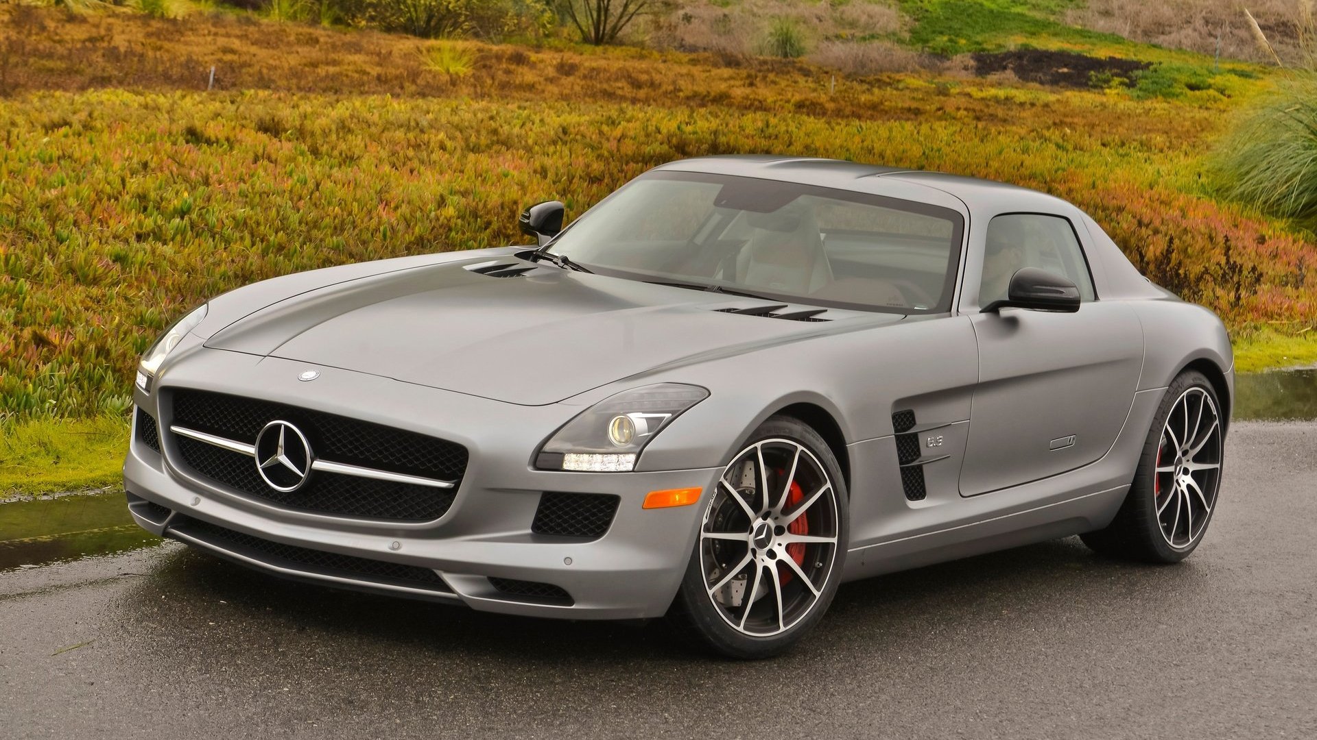 汽车,超跑,奔驰,灰色,sls,AMG,儿童桌面专用