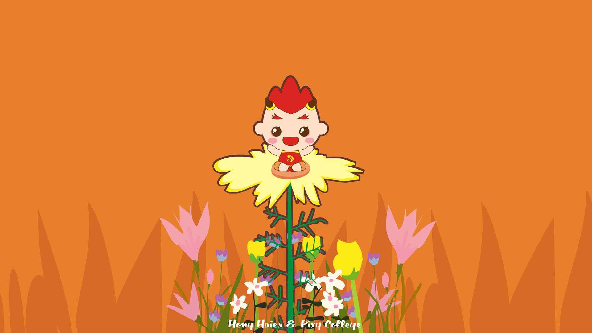 炫酷,手绘,设计,红孩儿大学院,3月4日,儿童桌面专用