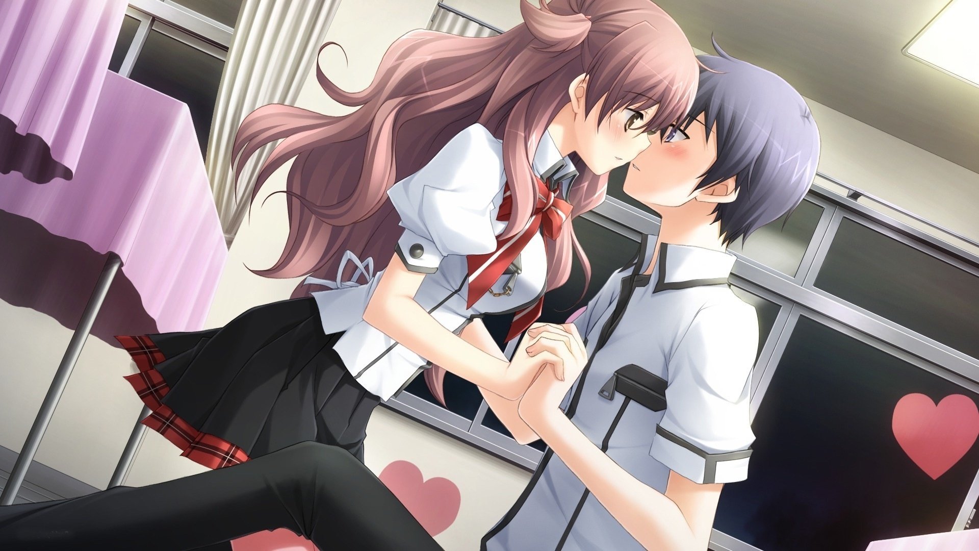 动漫,卡通,场景,浪漫,爱情,接吻