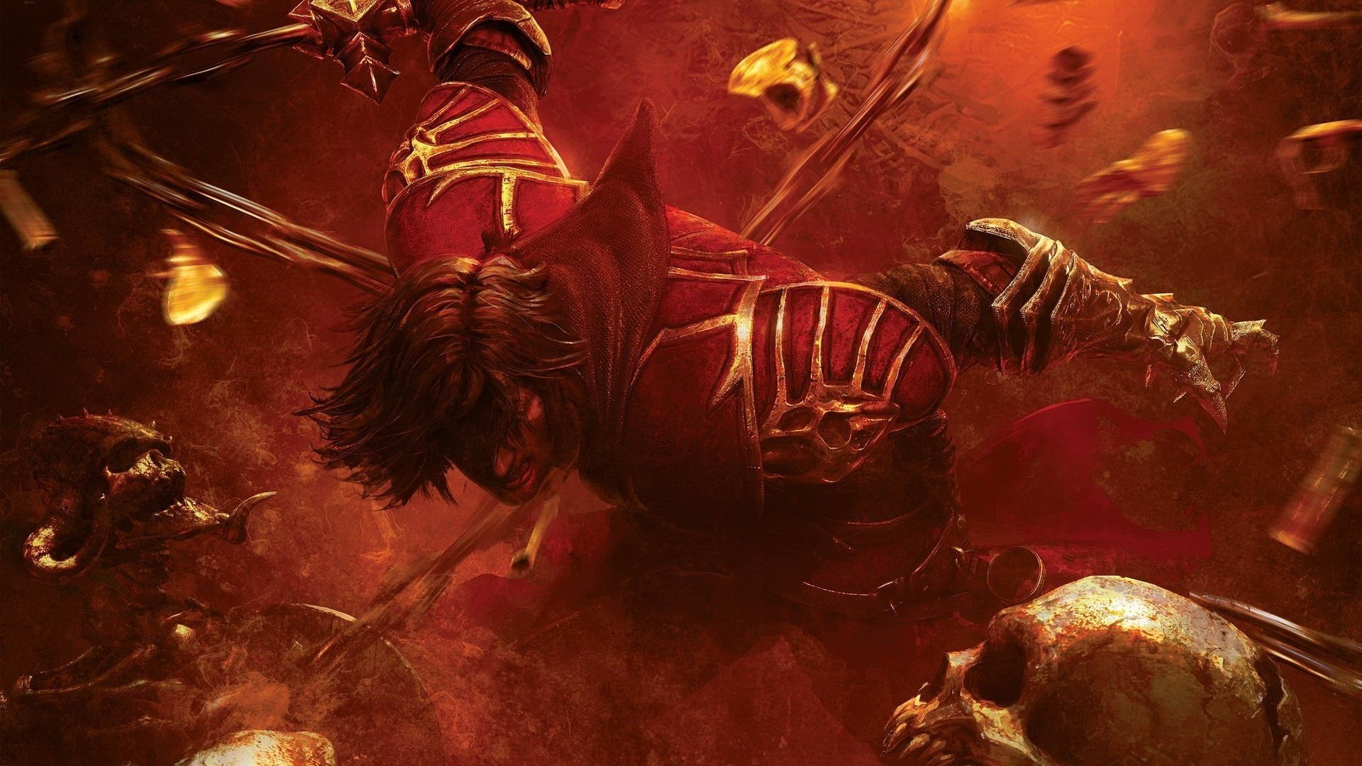 动漫,场景,插画,恶魔城,暗影之王