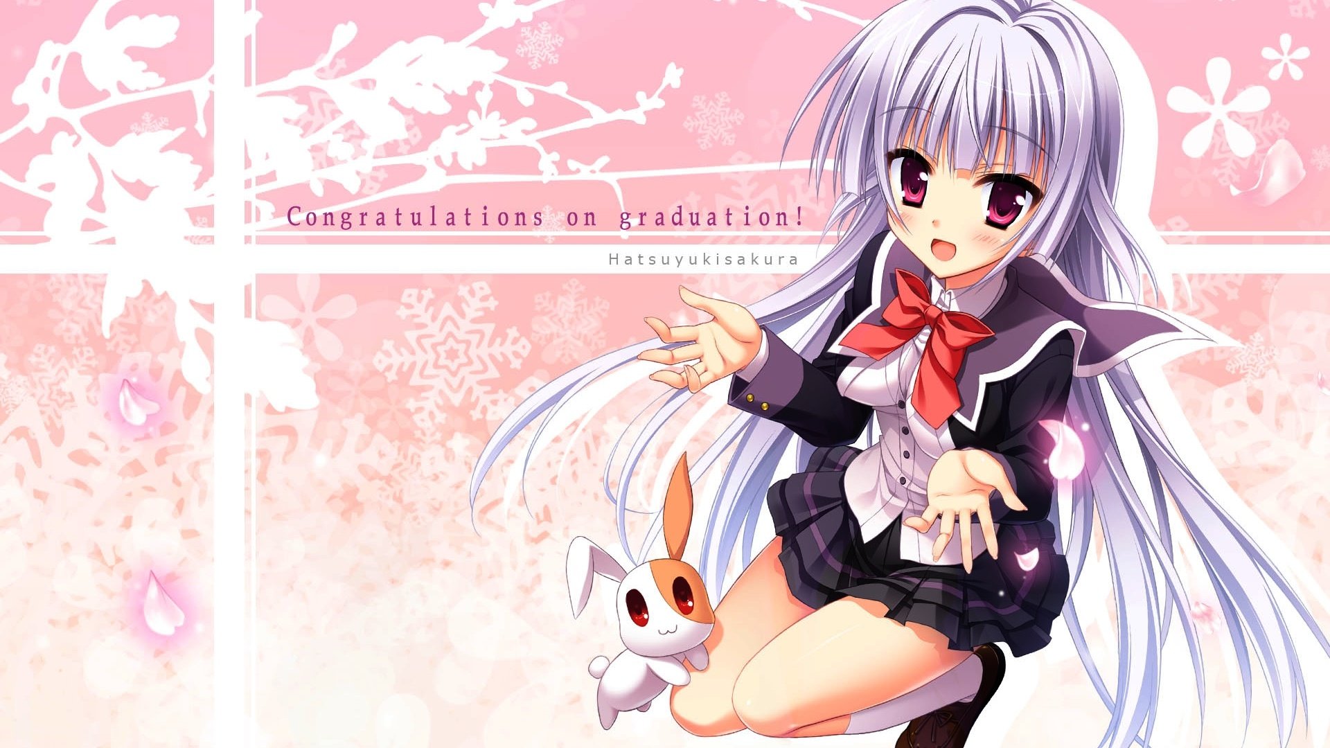 动漫,动漫少女,可爱,萝莉,初雪樱花,儿童桌面专用