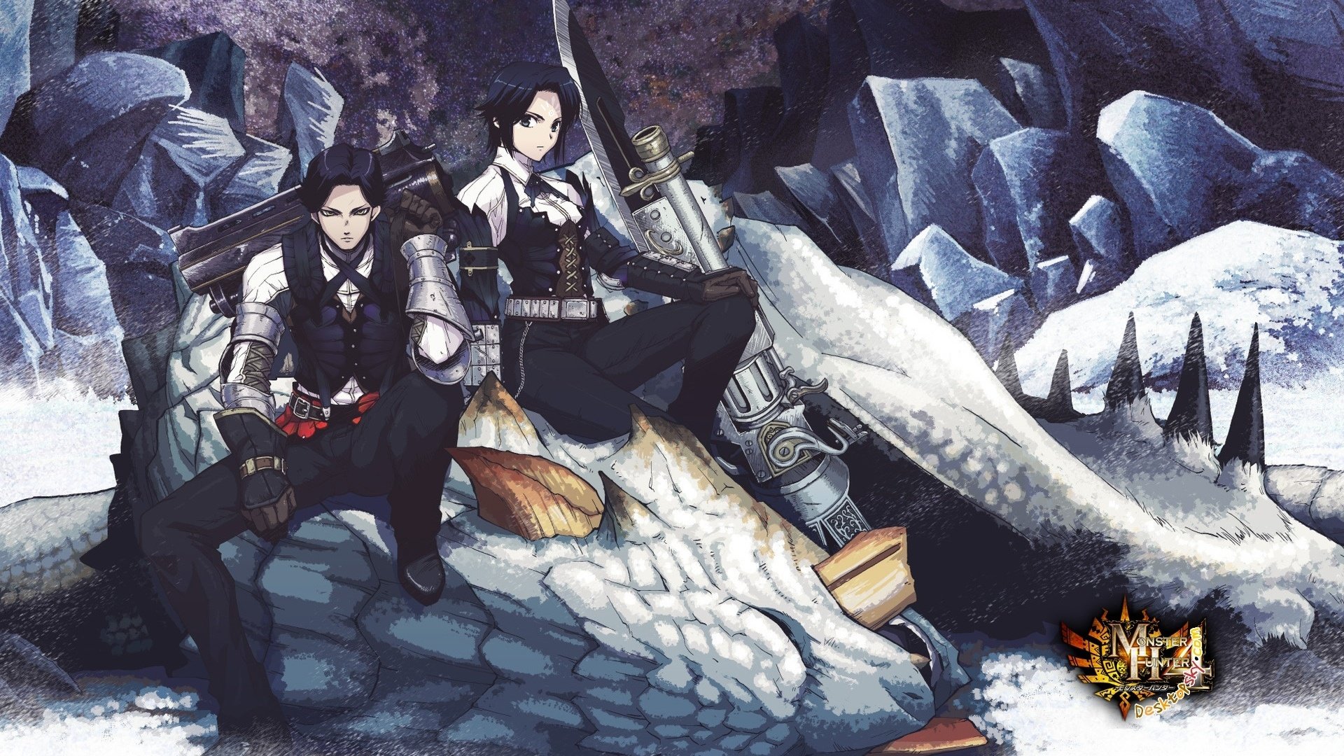 游戏,插画,手绘,场景,怪物猎人