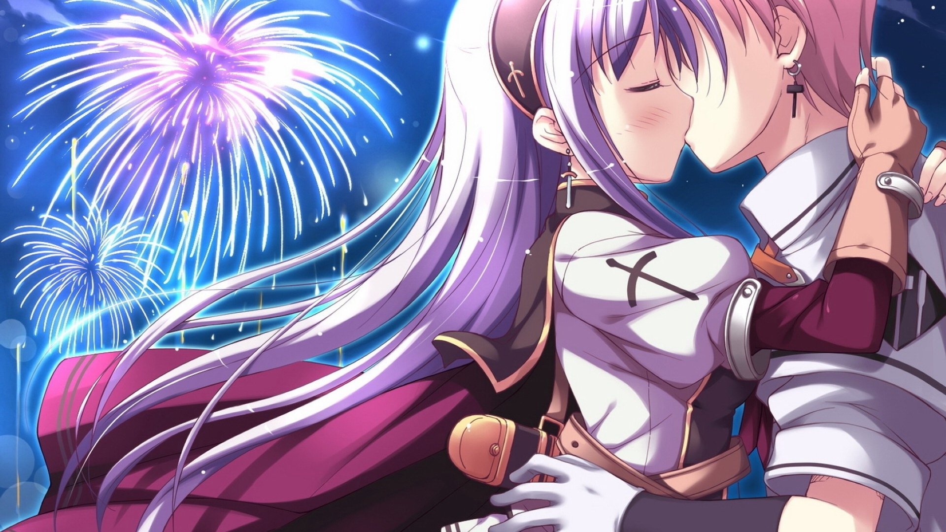 动漫,卡通,插画,接吻,浪漫,爱情