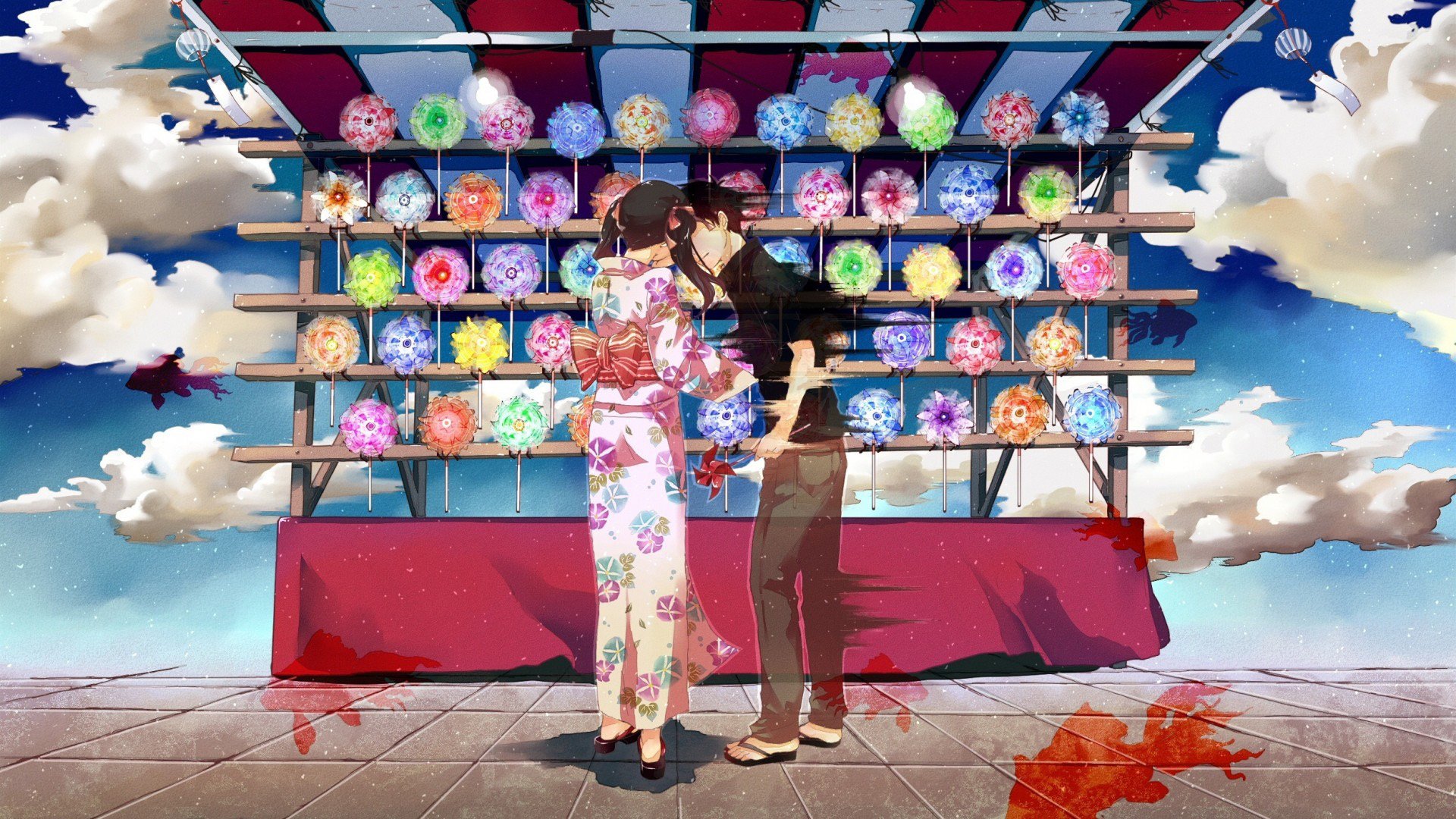 爱情,浪漫手绘,情侣,恋爱,甜蜜,浪漫