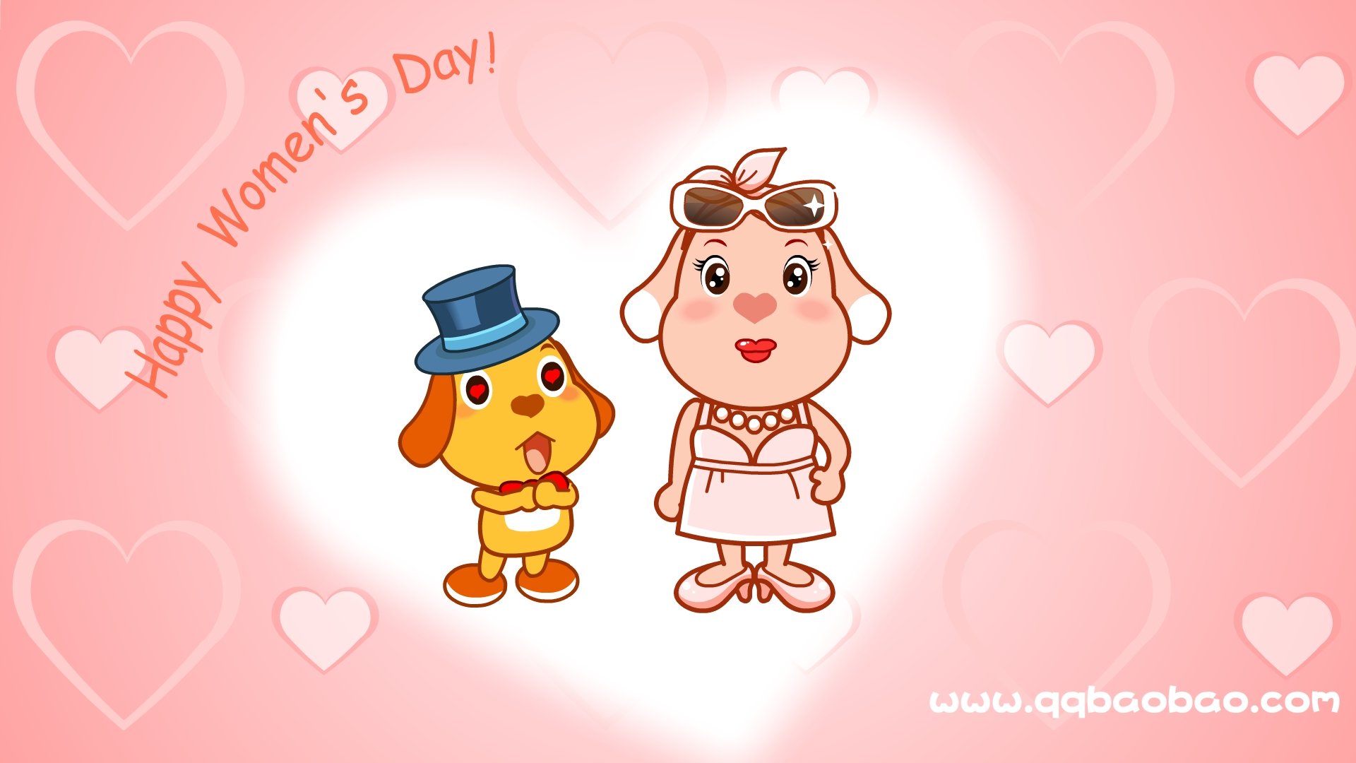 动漫,卡通,节日,妇女节,亲宝网,亲宝,儿童桌面专用