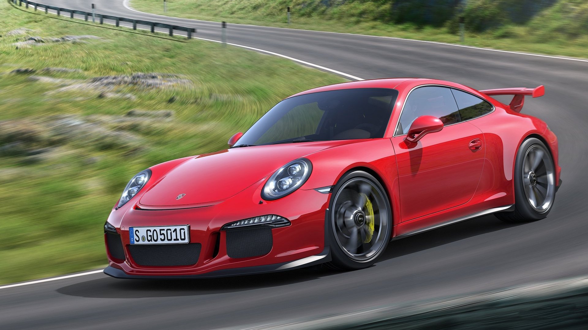 汽车,超跑,保时捷,红色,GT3,儿童桌面专用