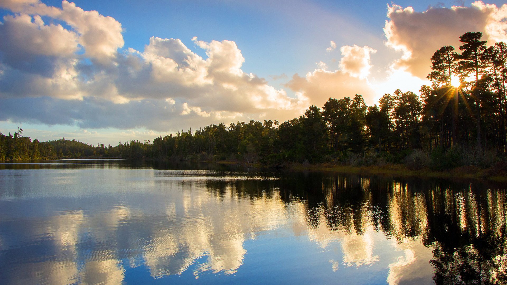风景,自然风光,白云,湖水,儿童桌面专用