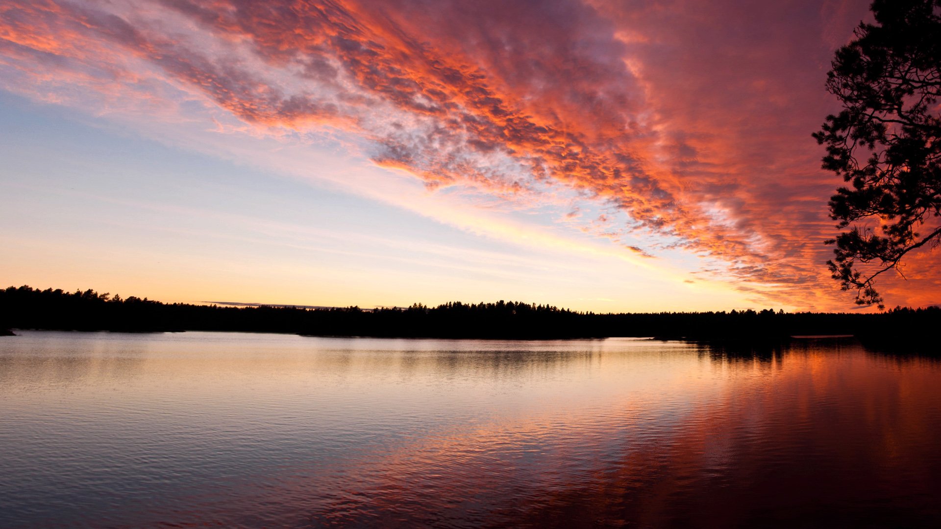 风景,落日余晖,儿童桌面专用