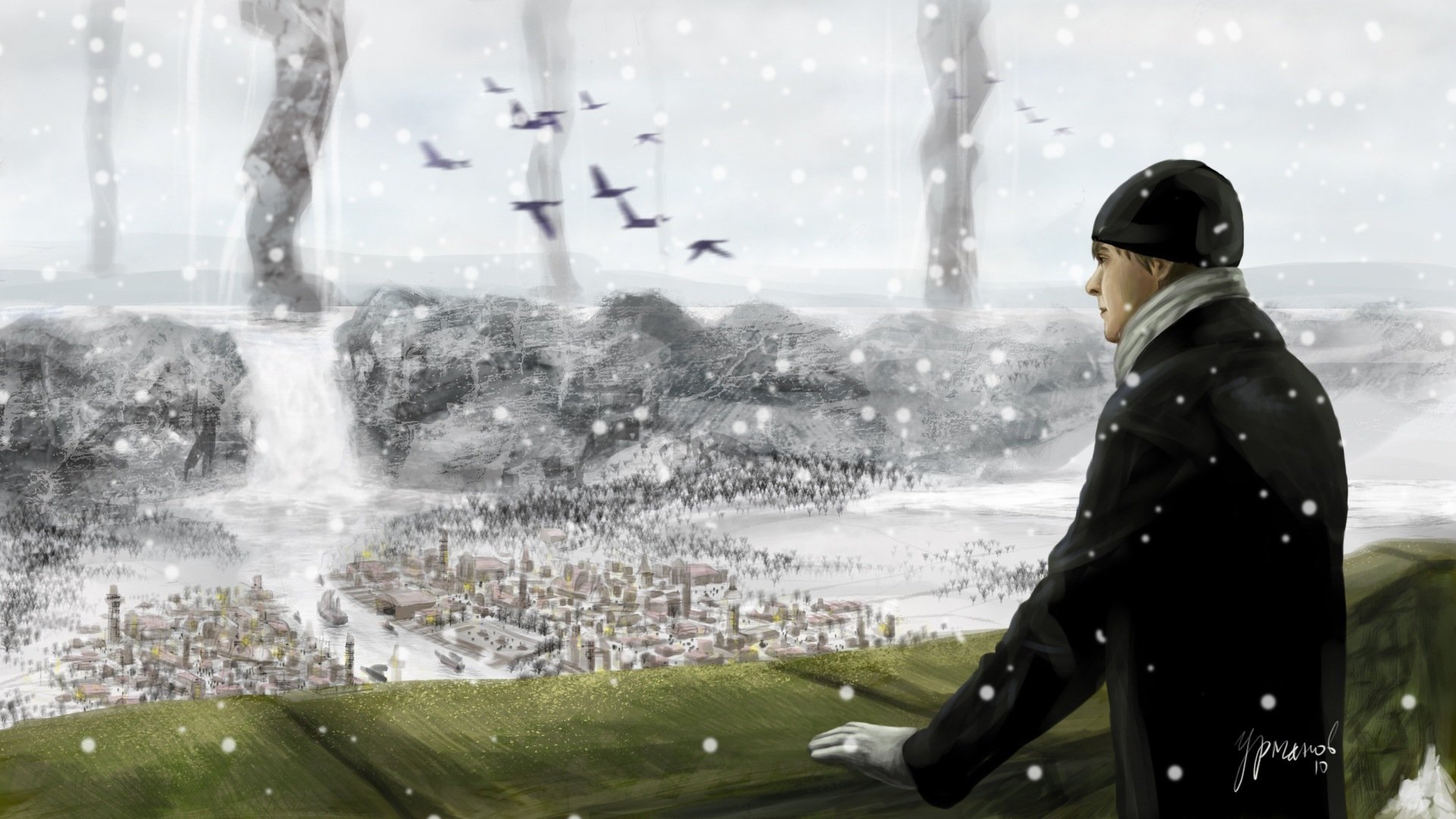 小清新,温馨一刻,手绘,儿童桌面专用