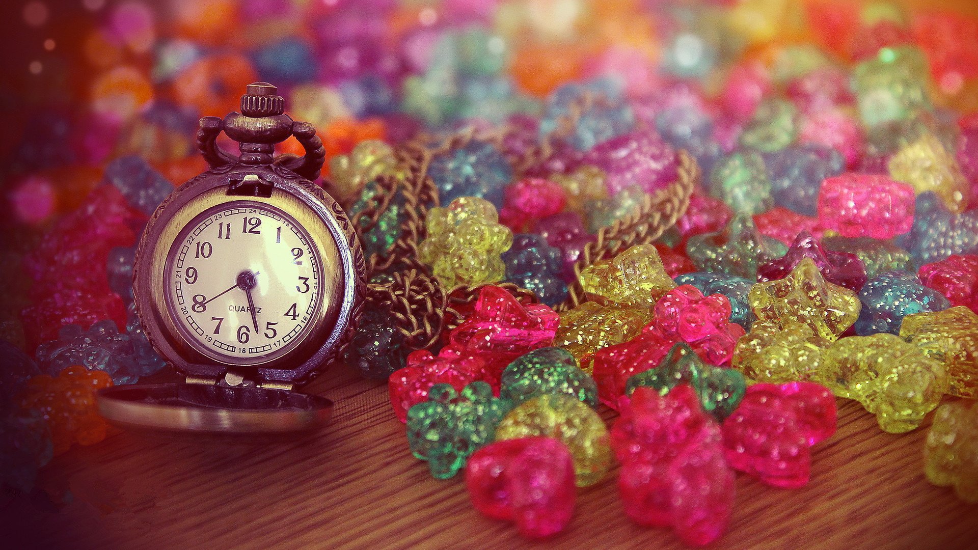 小清新,静物写真,钟表,时光飞逝,儿童桌面专用