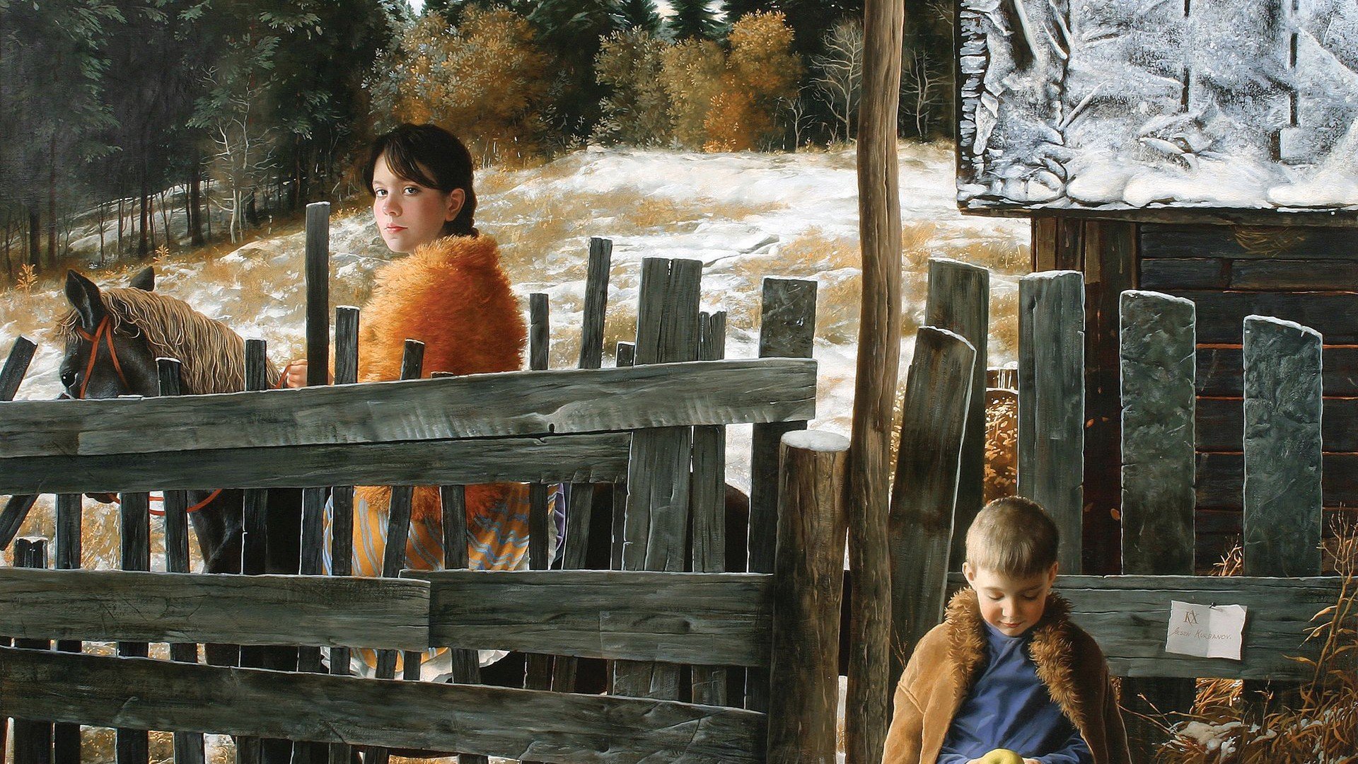 卡通,插画,手绘,绘画,俄罗斯绘画,儿童桌面专用