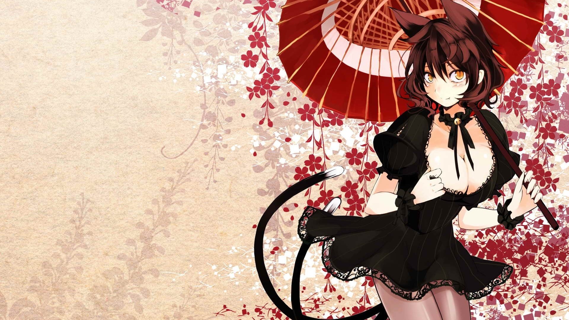 动漫,动漫少女,可爱,黑锦,儿童桌面专用