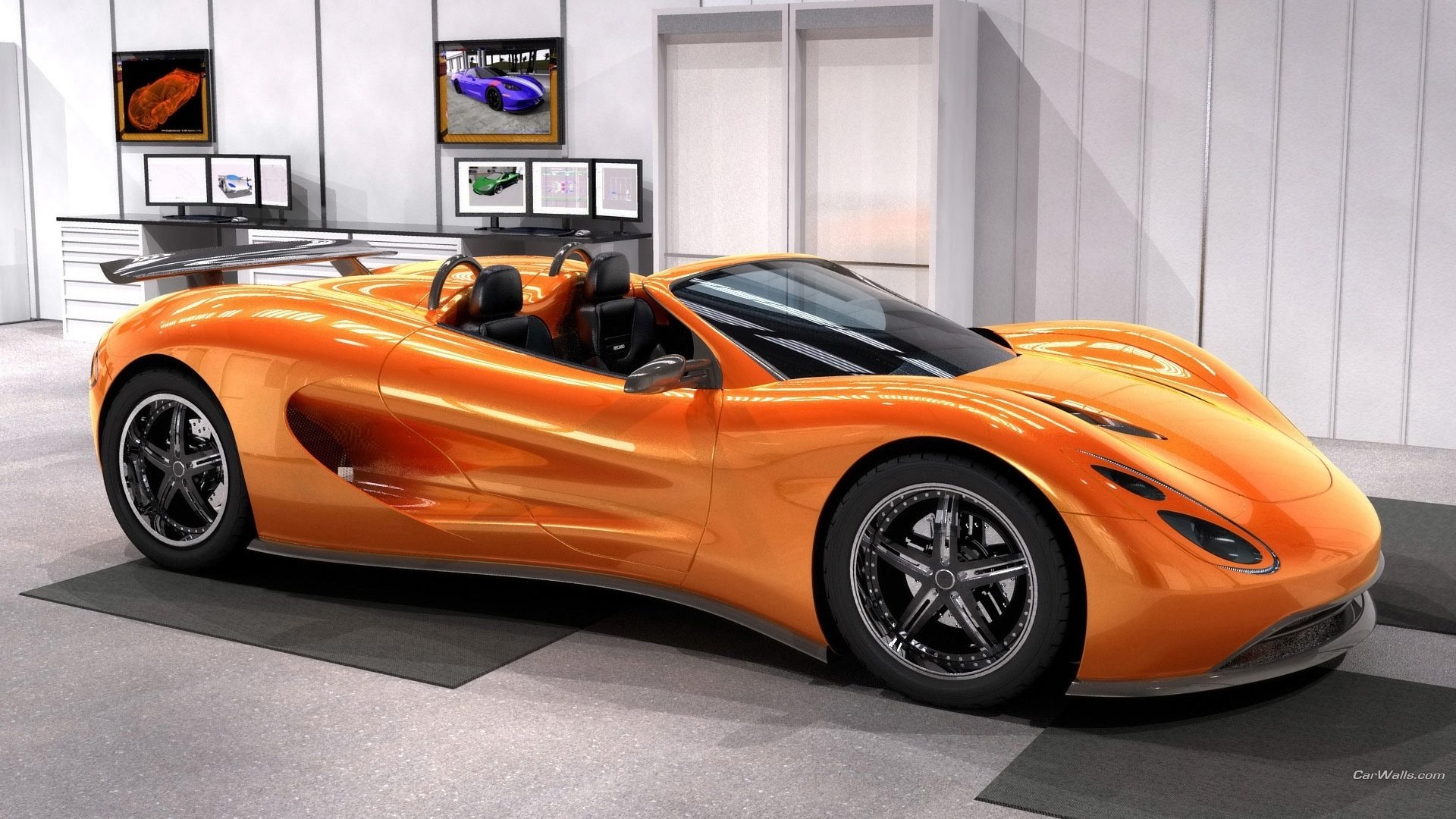 汽车,超跑,黄色,敞篷版,RonnMotorScorpion,儿童桌面专用