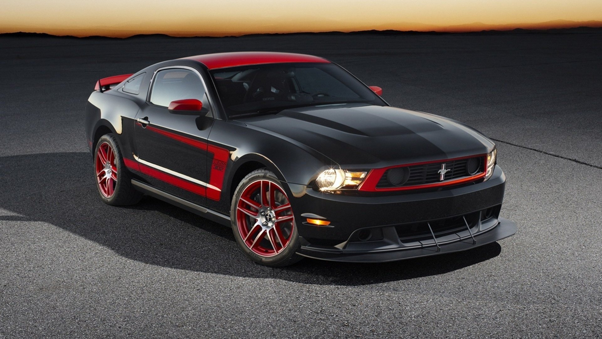 汽车,超跑,福特,野马,经典跑车,黑色,儿童桌面专用