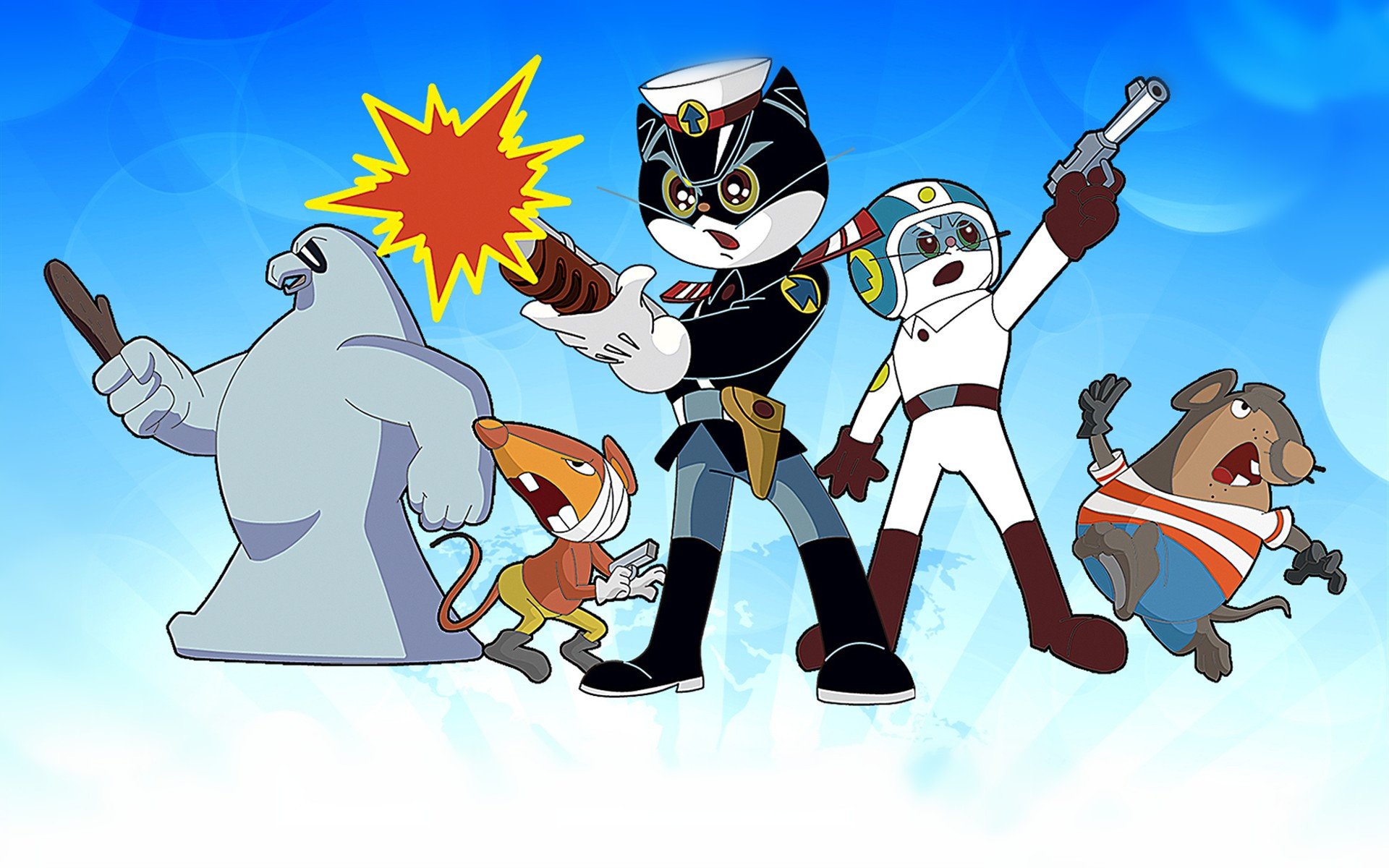 炫酷,手绘,黑猫警长,3月6日,儿童桌面专用