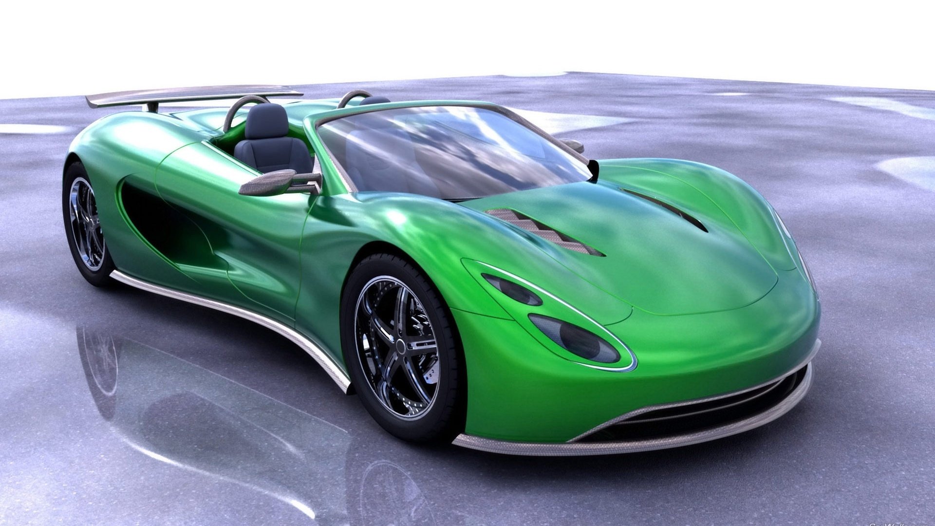 汽车,超跑,绿色,Ronn,Motor,Scorpion,儿童桌面专用