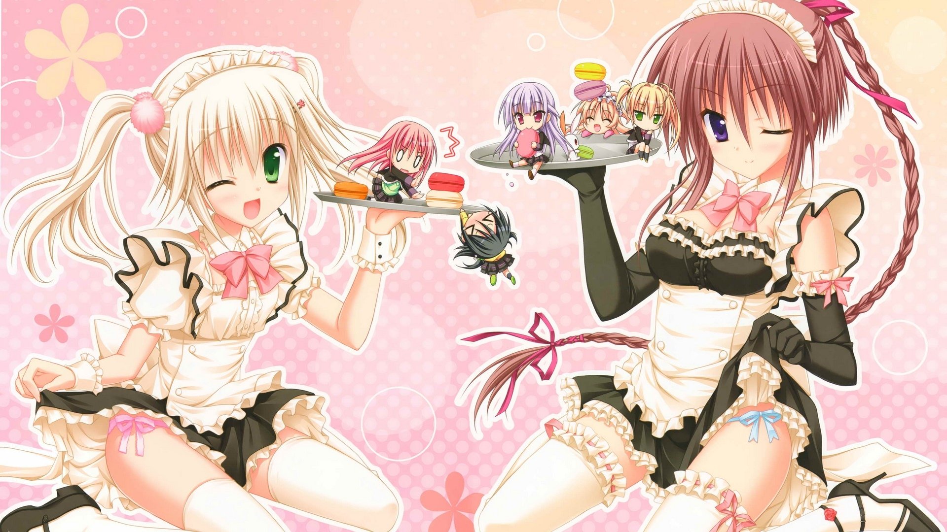 动漫,卡通,动漫少女,可爱,女仆,初雪樱花