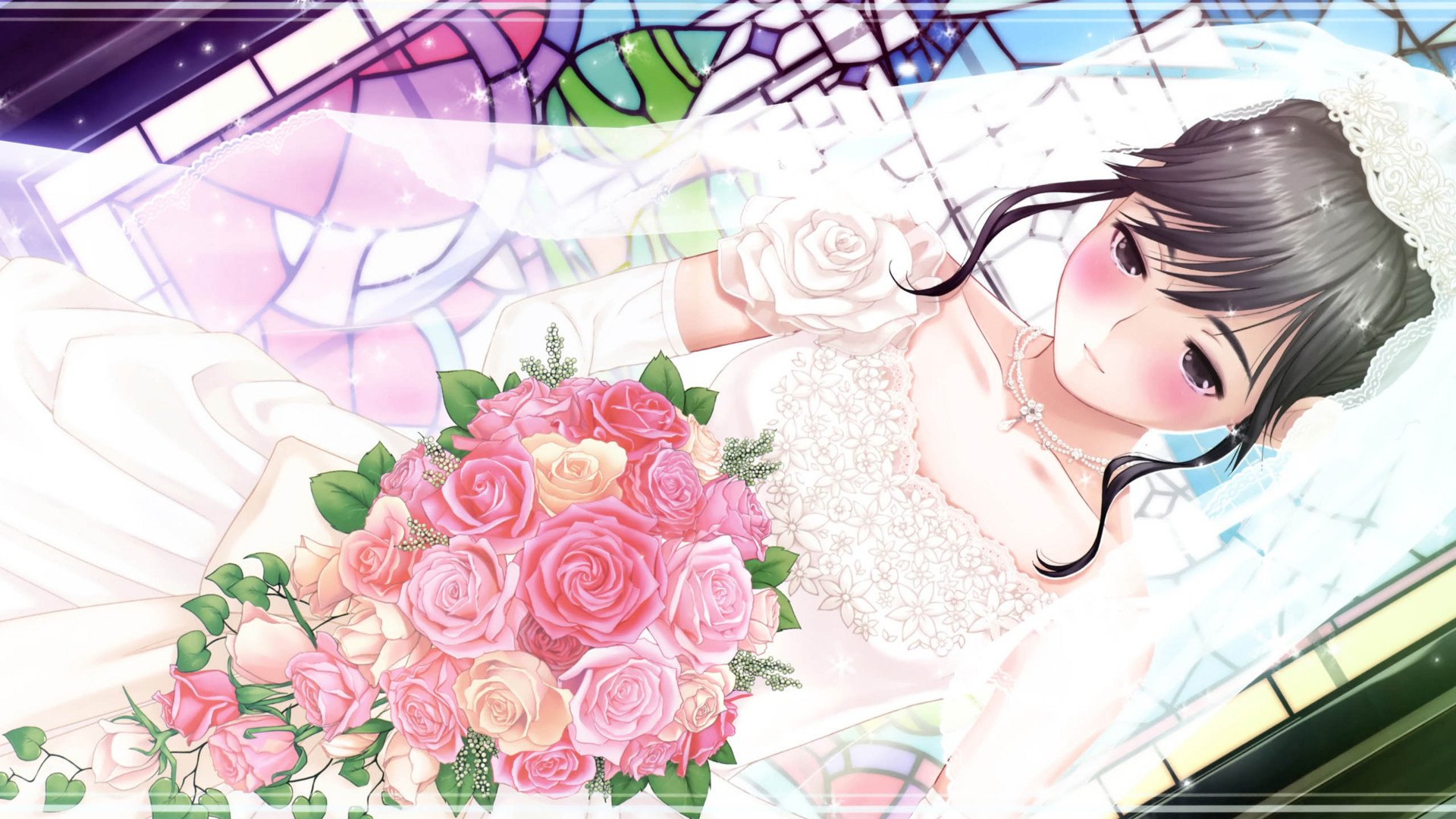 爱情,浪漫手绘,婚纱