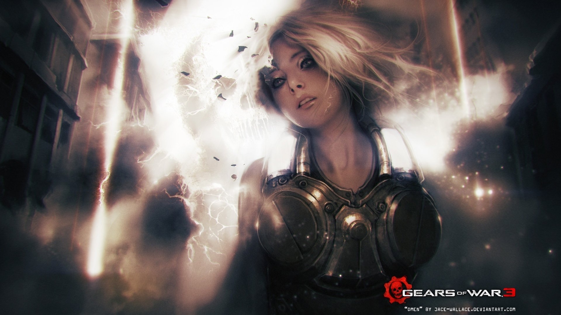 游戏,游戏美女,插画,战争机器