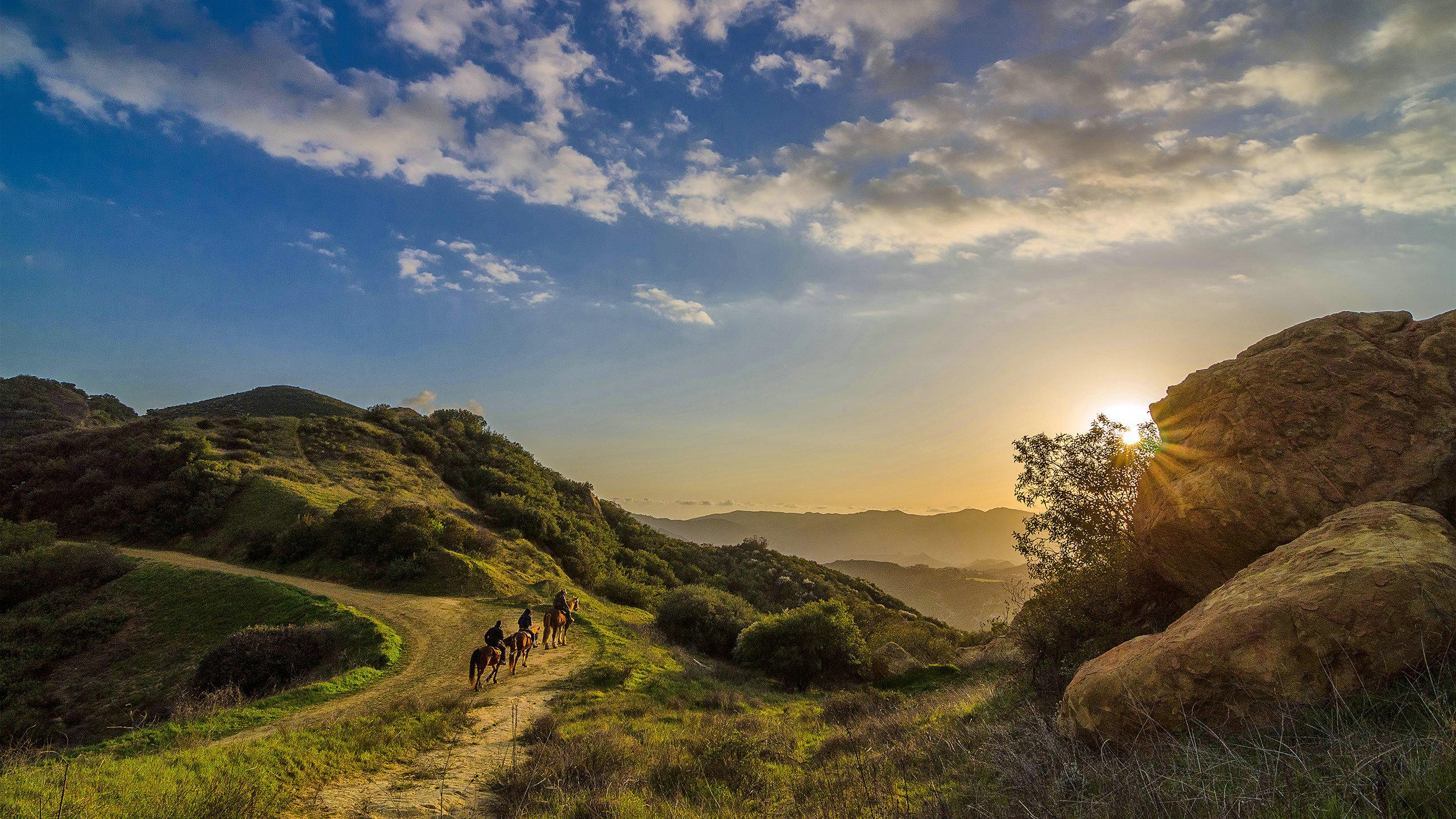 风景,落日余晖,儿童桌面专用