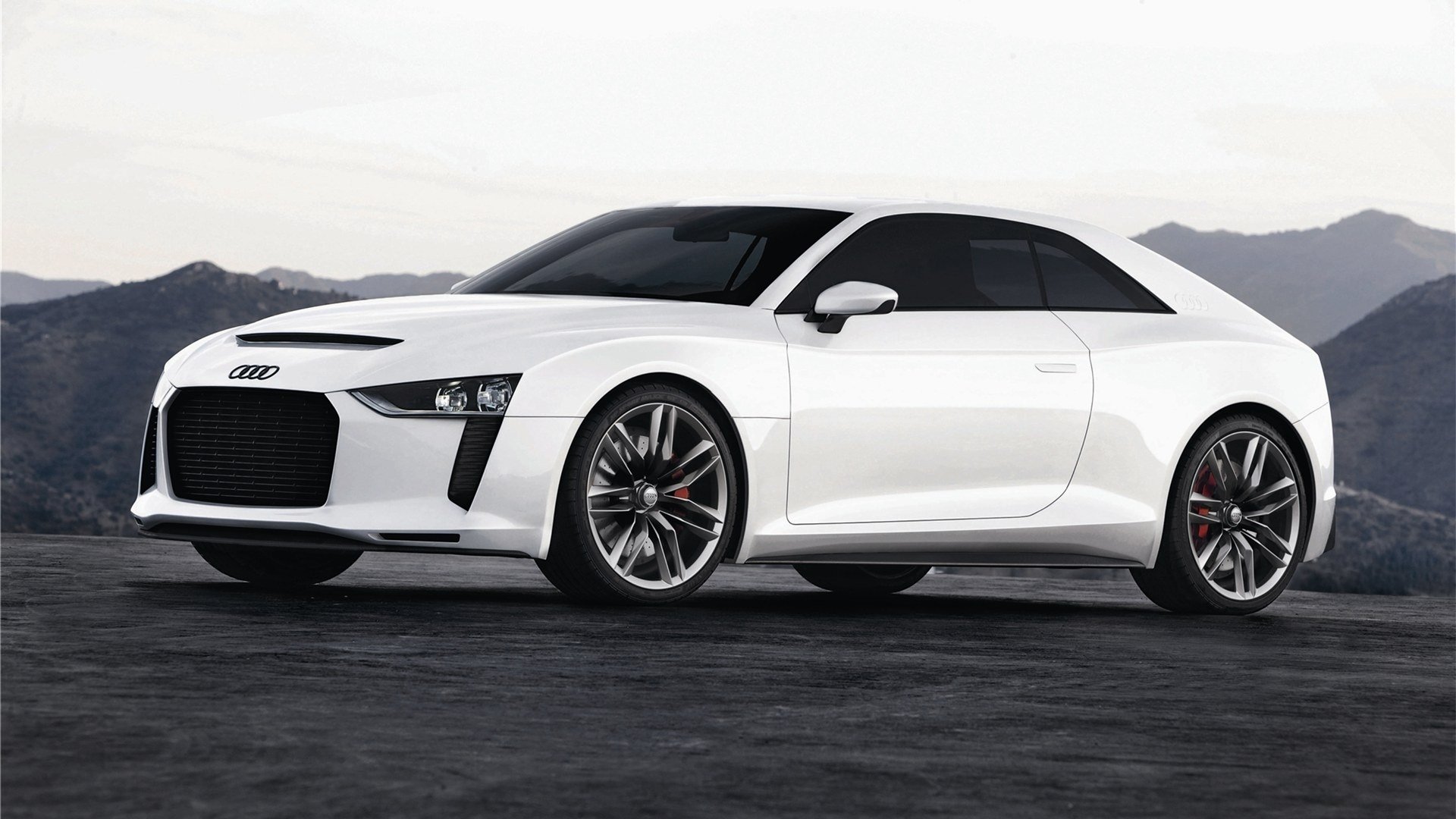 汽车,超跑,奥迪,概念车,白色,儿童桌面专用