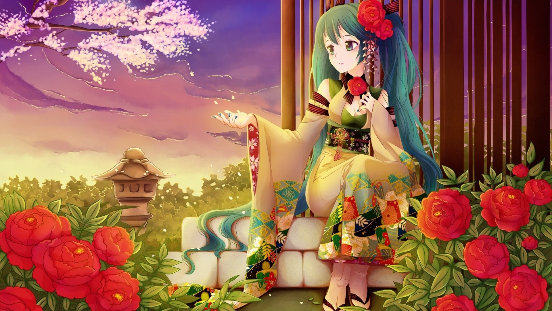 动漫,动漫少女,可爱,初音未来,镜音双子,儿童桌面专用