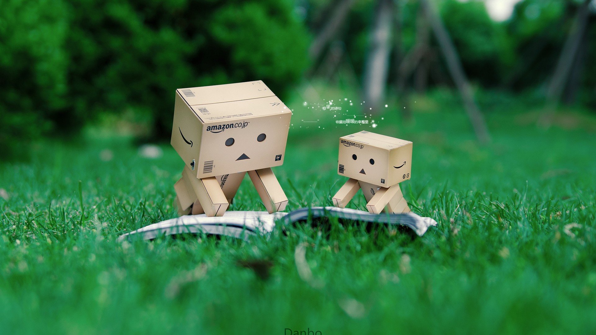 爱情美图,唯美温馨,纸盒人的爱情