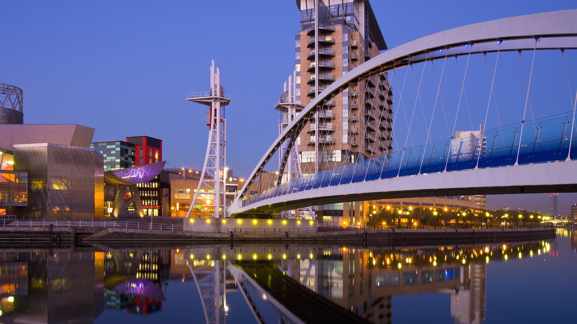 风景,城市夜景,跨海大桥,儿童桌面专用