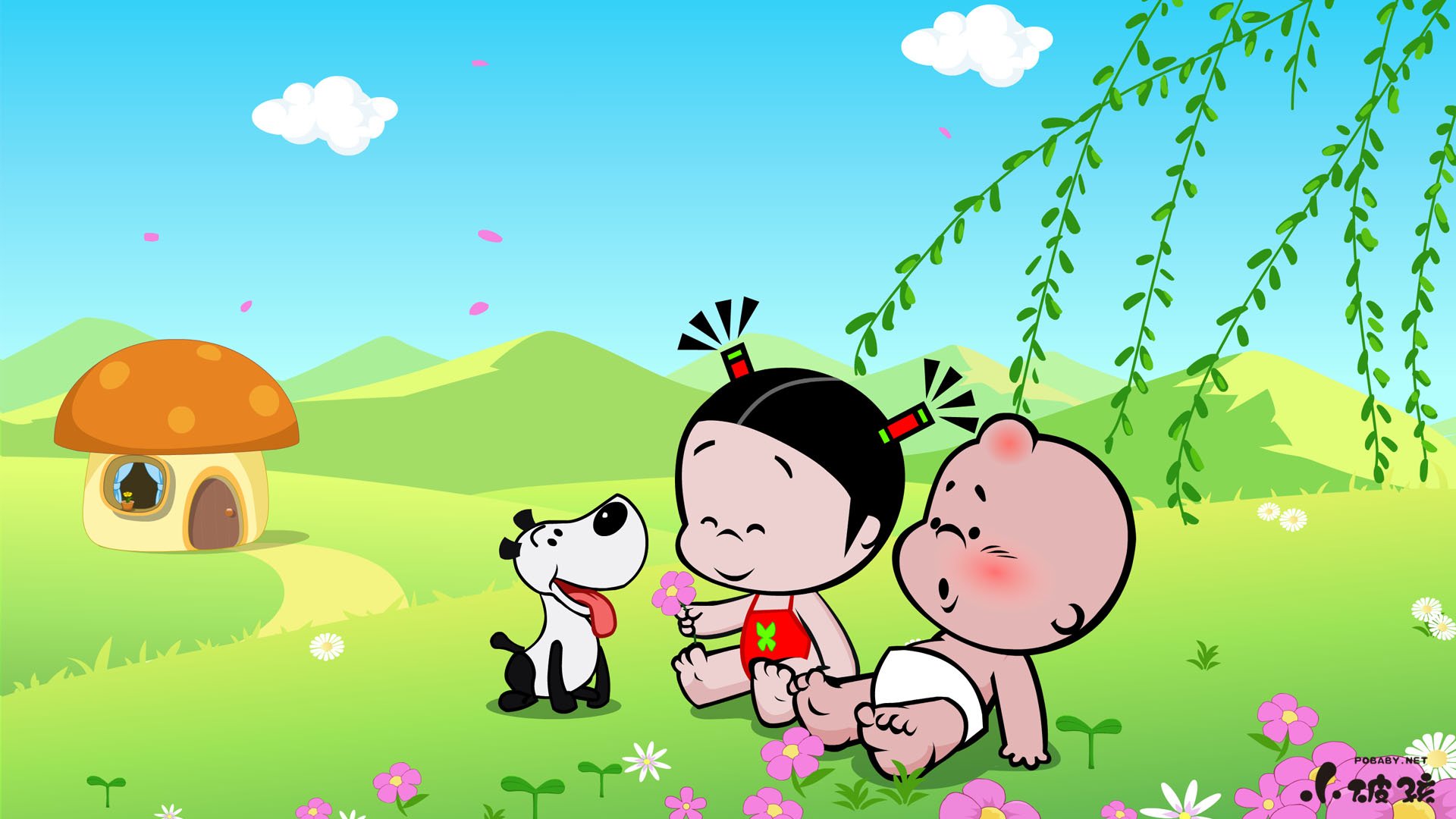 动漫,卡通,插画,手绘,小破孩,儿童桌面专用