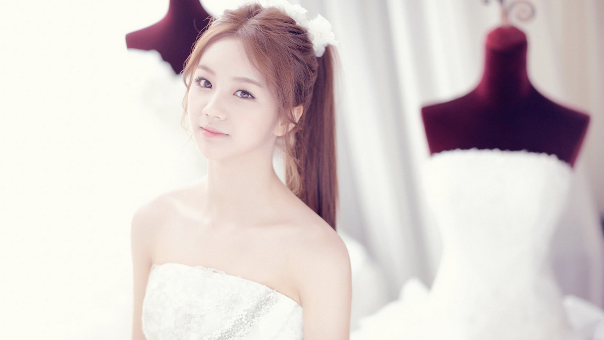 美女,婚纱,清纯