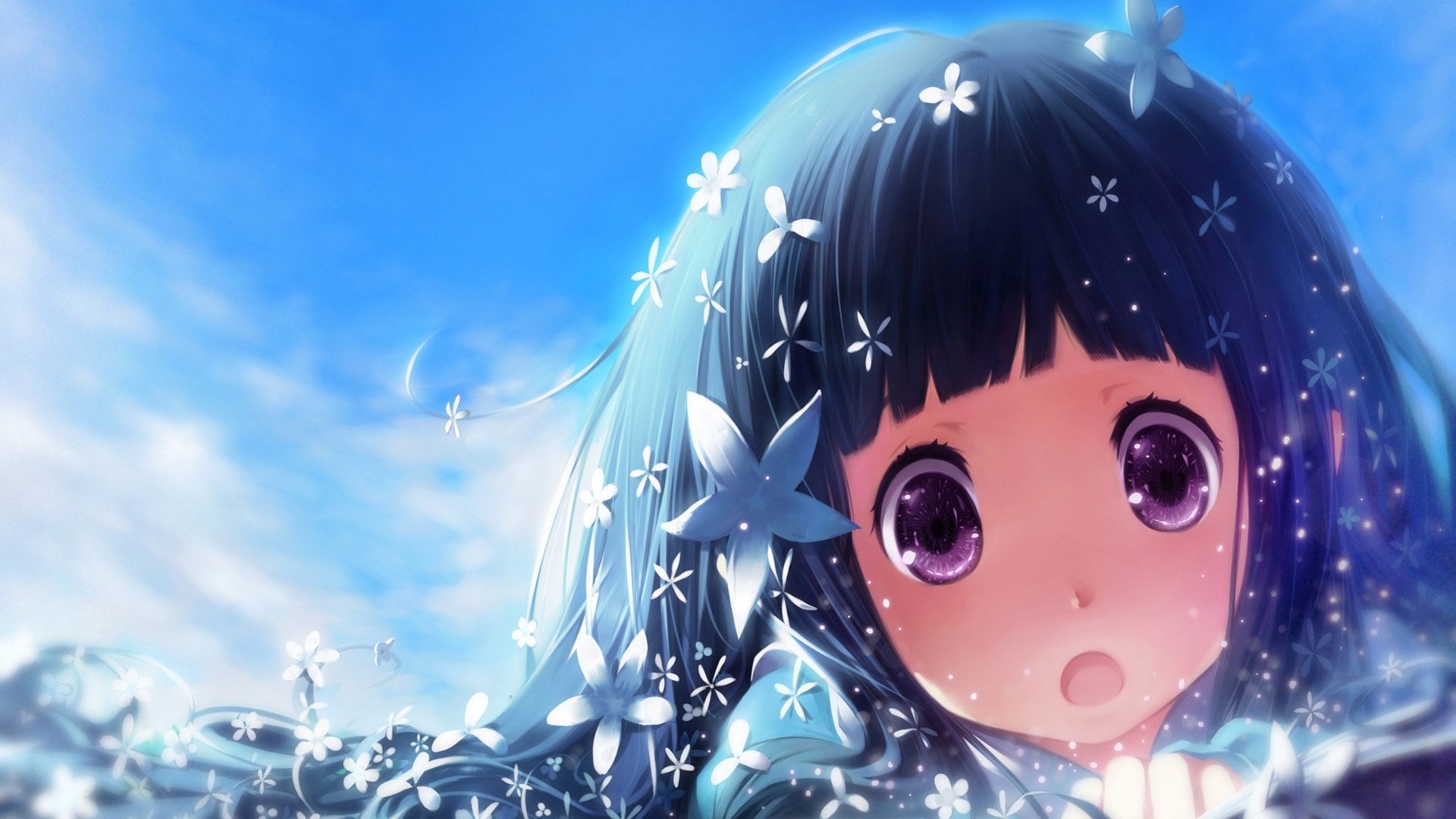 动漫,卡通,插画,动漫少女,可爱,冰果,儿童桌面专用