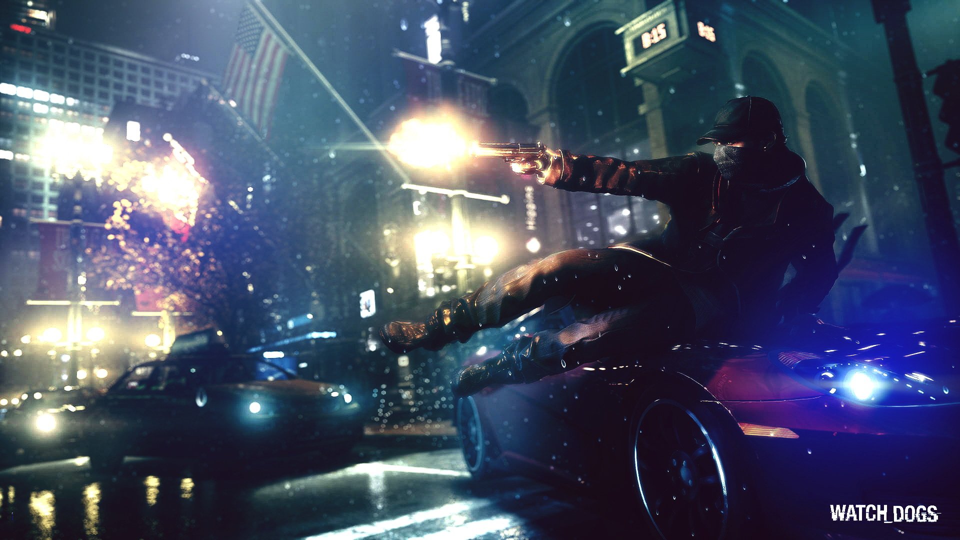 游戏,场景,插画,看门狗