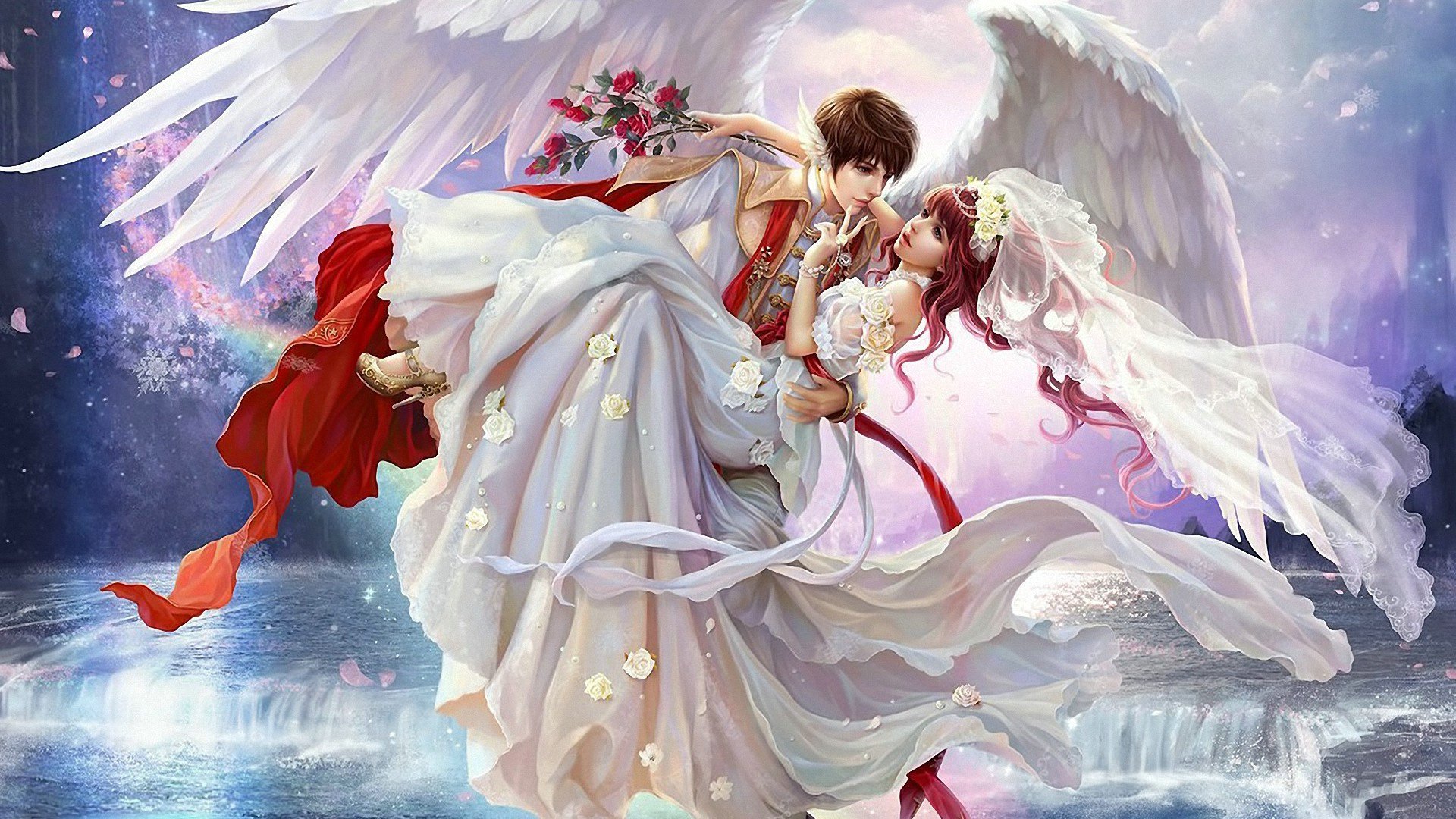 爱情美图,浪漫手绘,情侣,恩爱,甜蜜