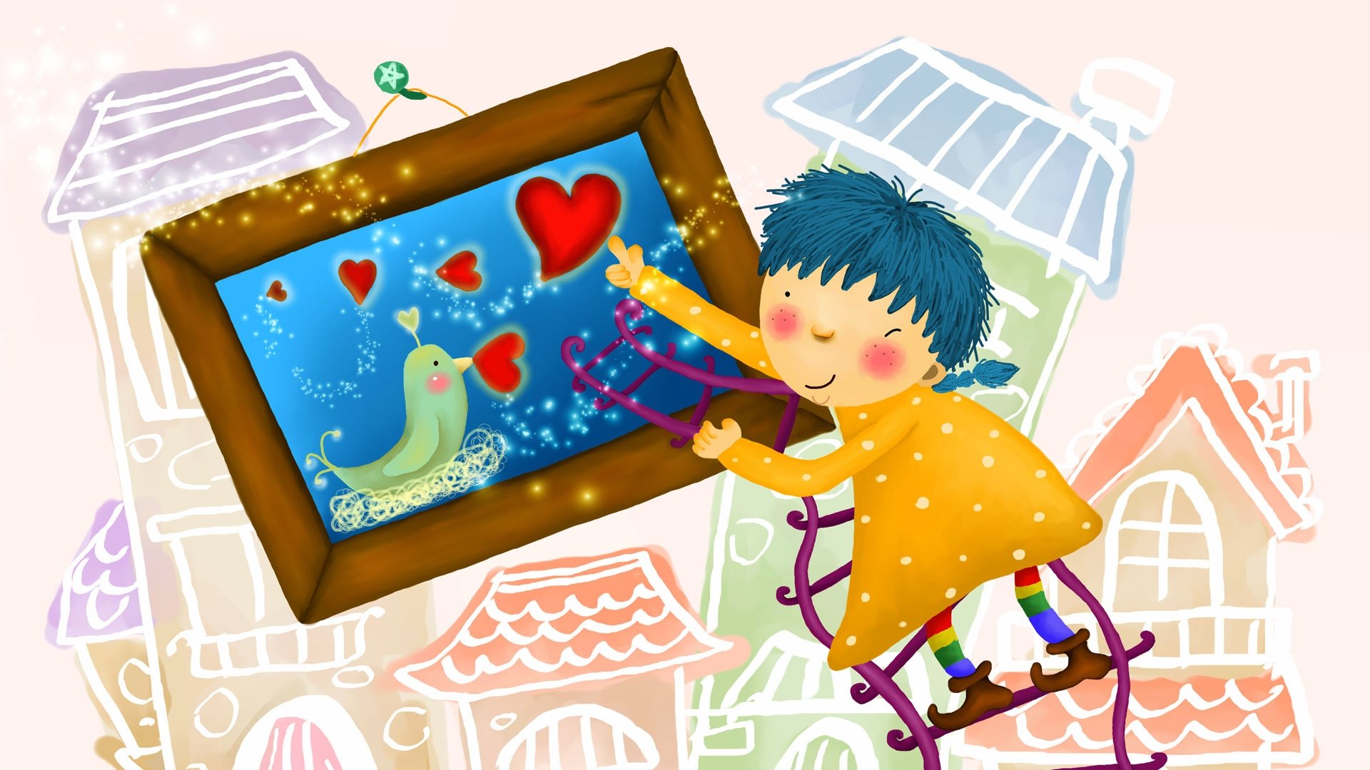 动漫,卡通,插画,手绘,可爱,儿童桌面专用